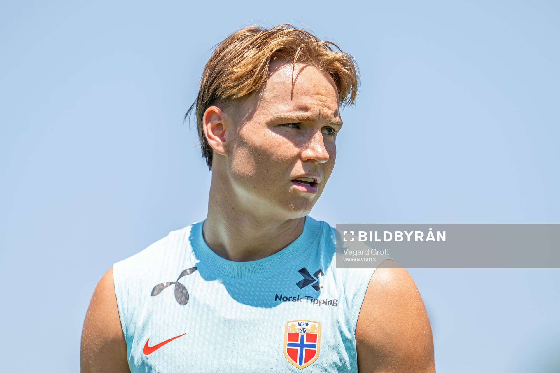 Andreas Schjelderup of the Norwegian national football team