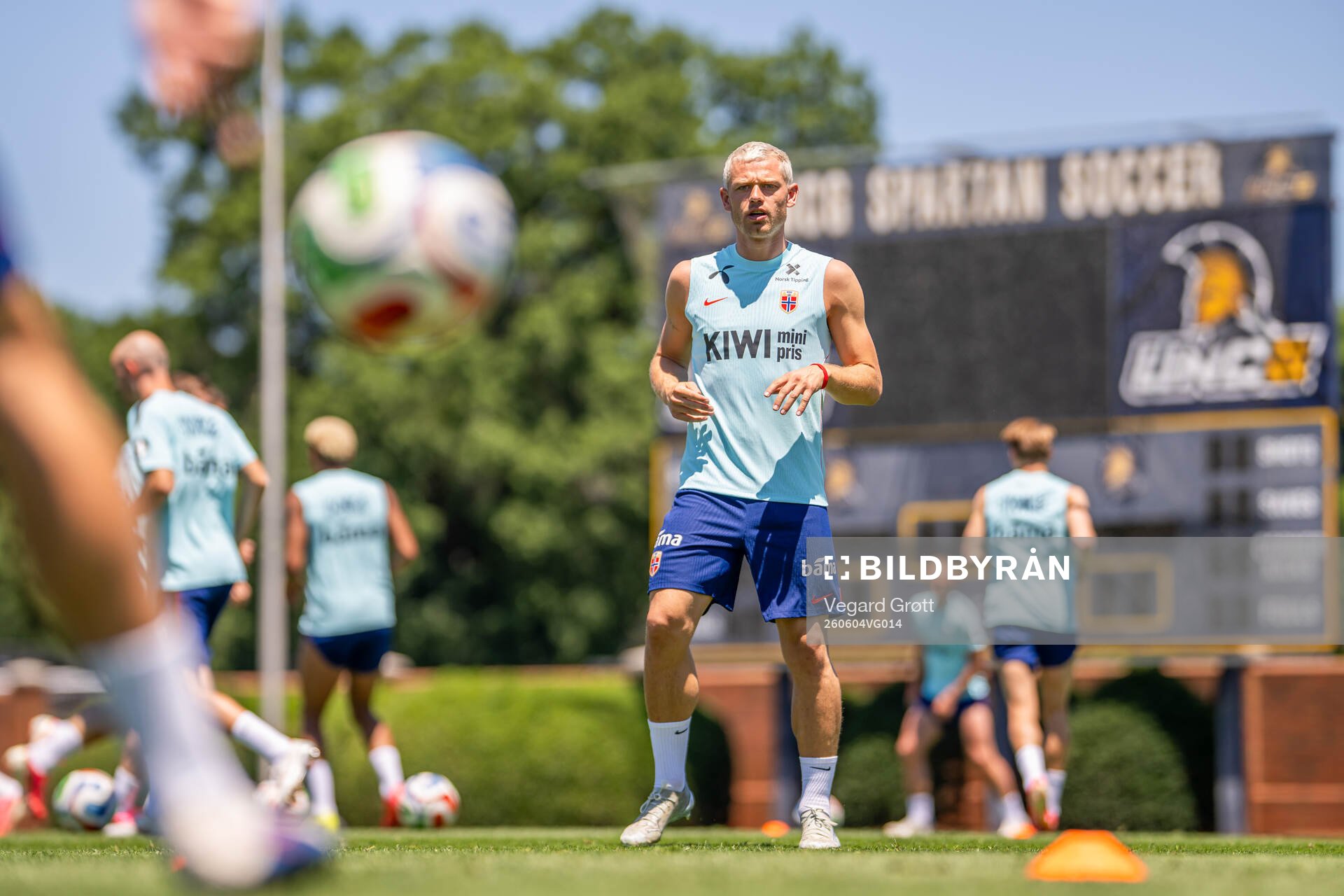 Julian Ryerson of the Norwegian national football team at a
