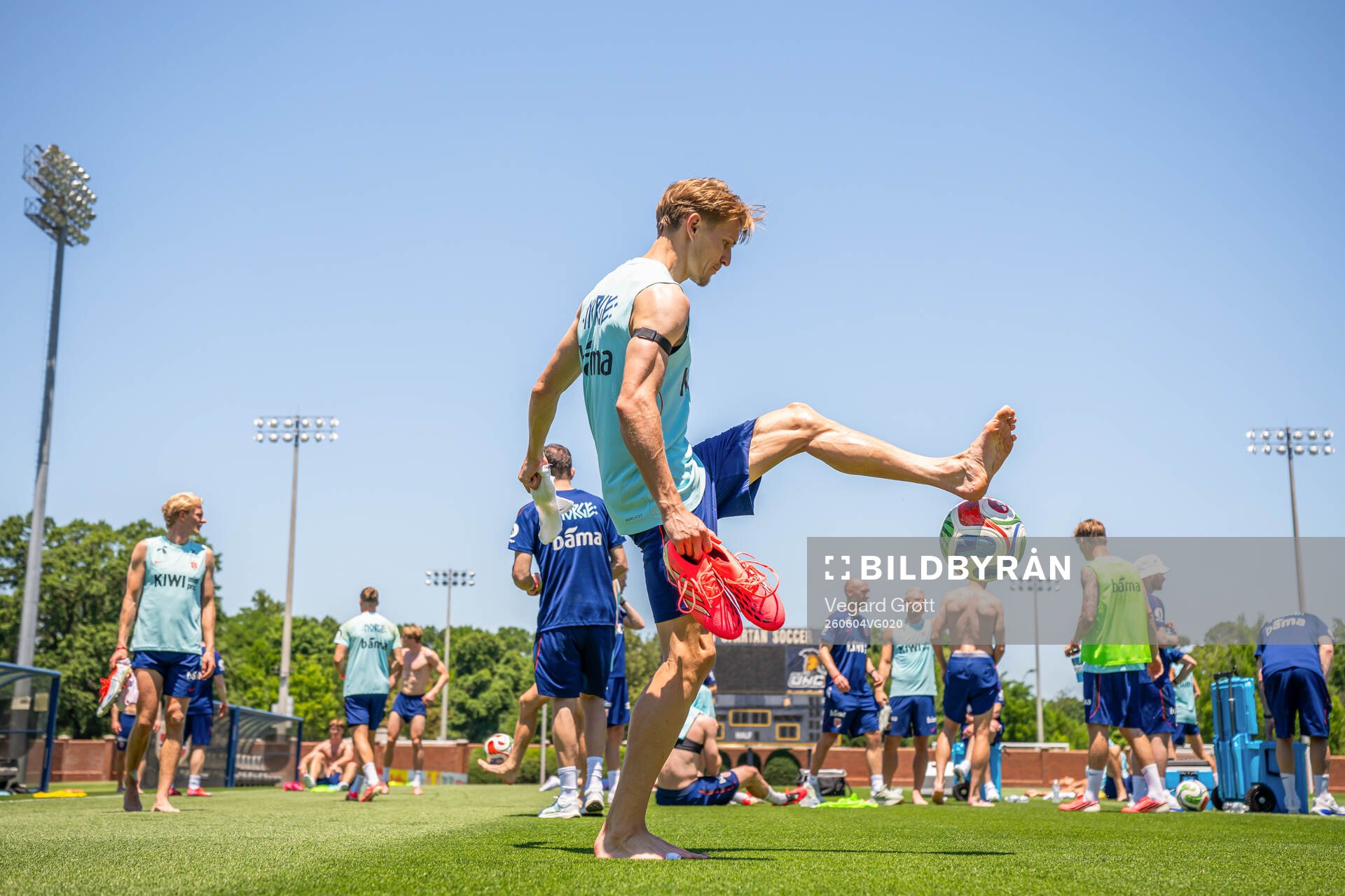 Martin Ødegaard of the Norwegian national football team at