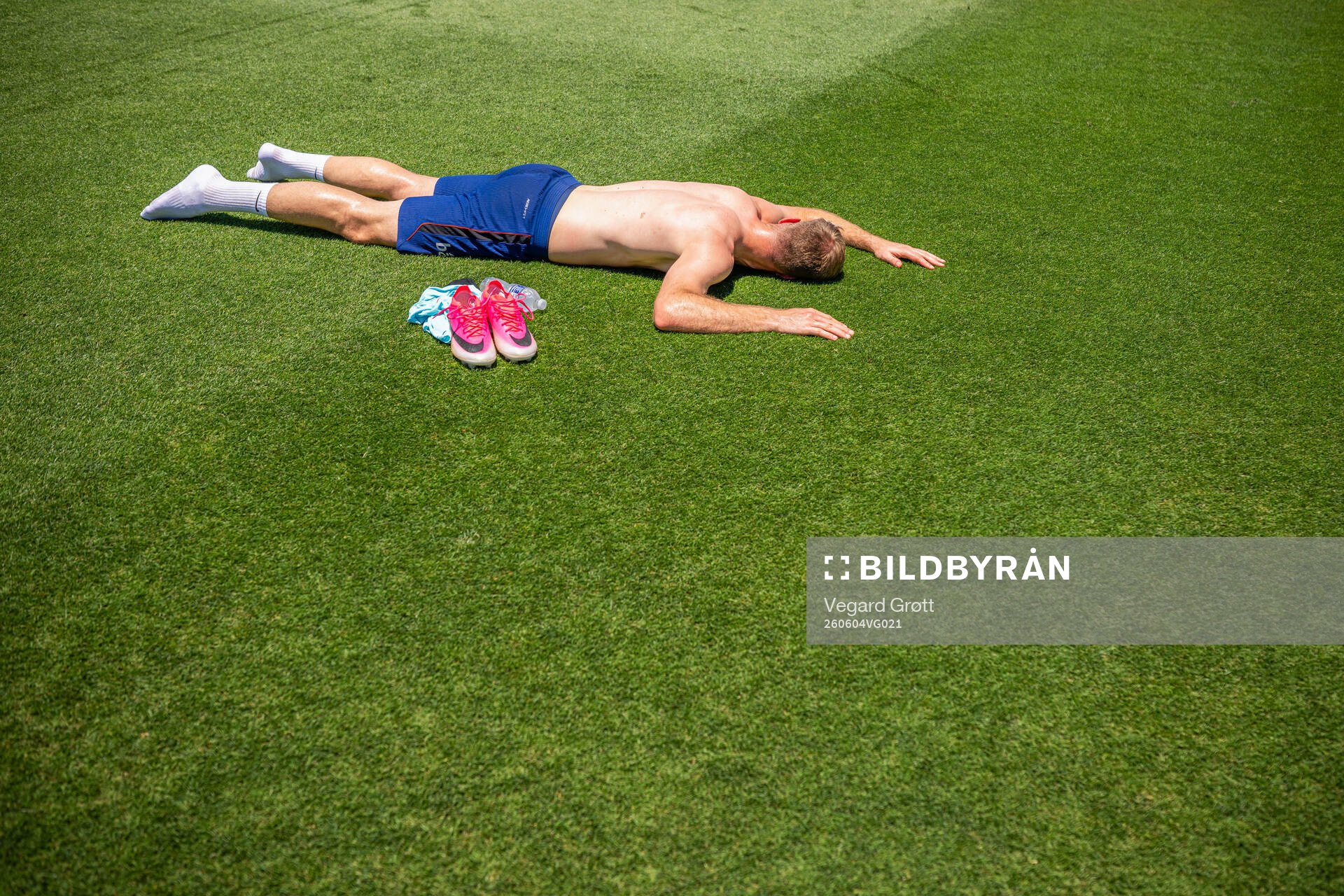 Alexander Sørloth of the Norwegian national football team