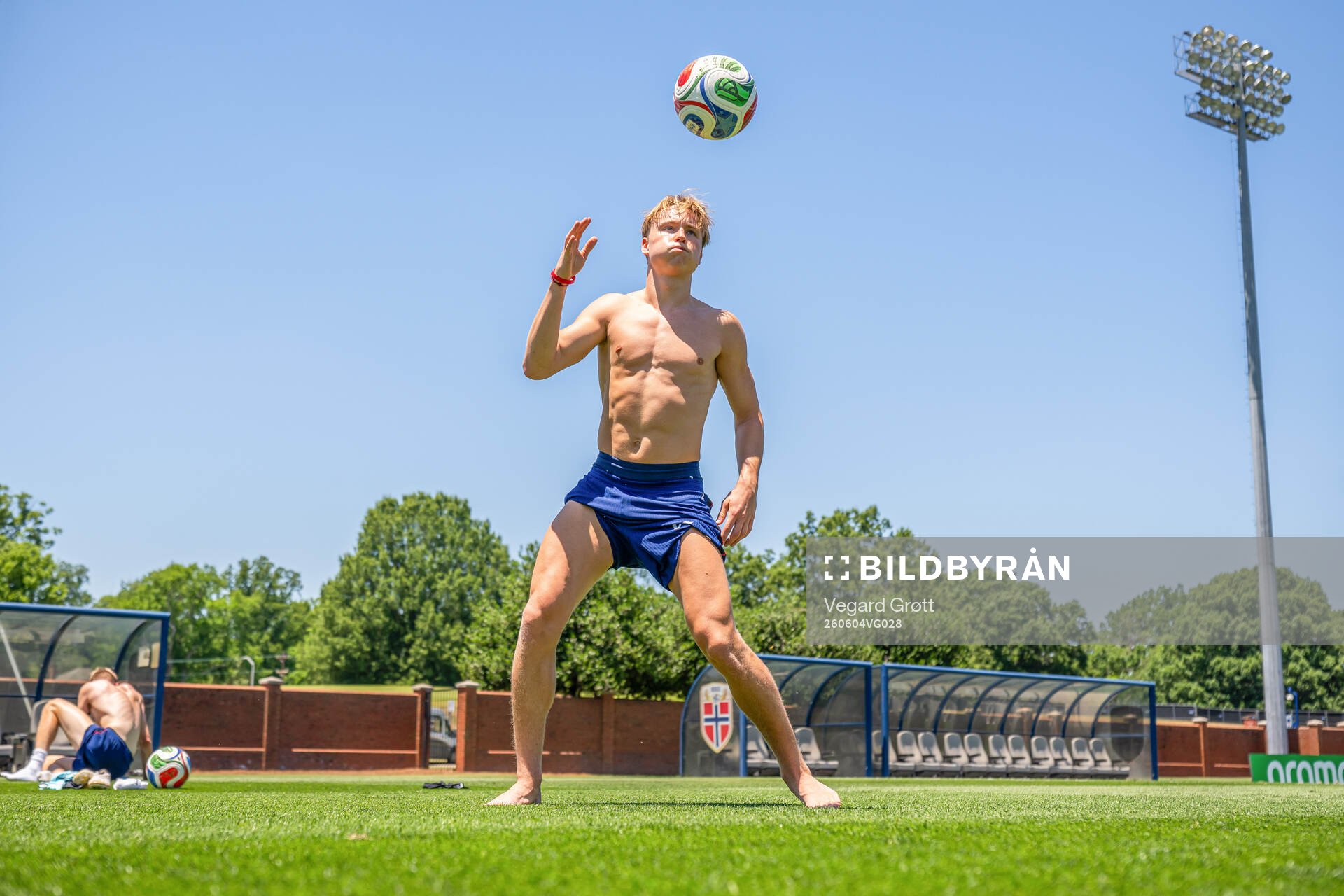 Andreas Schjelderup of the Norwegian national football team