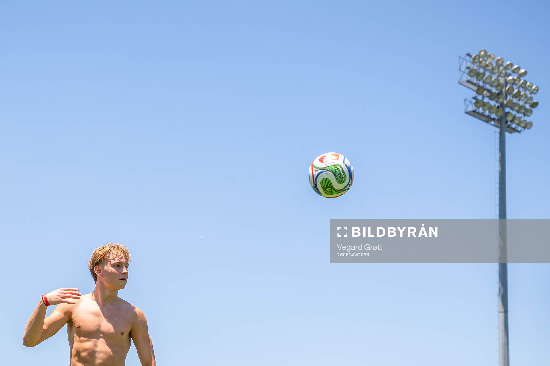 Andreas Schjelderup of the Norwegian national football team