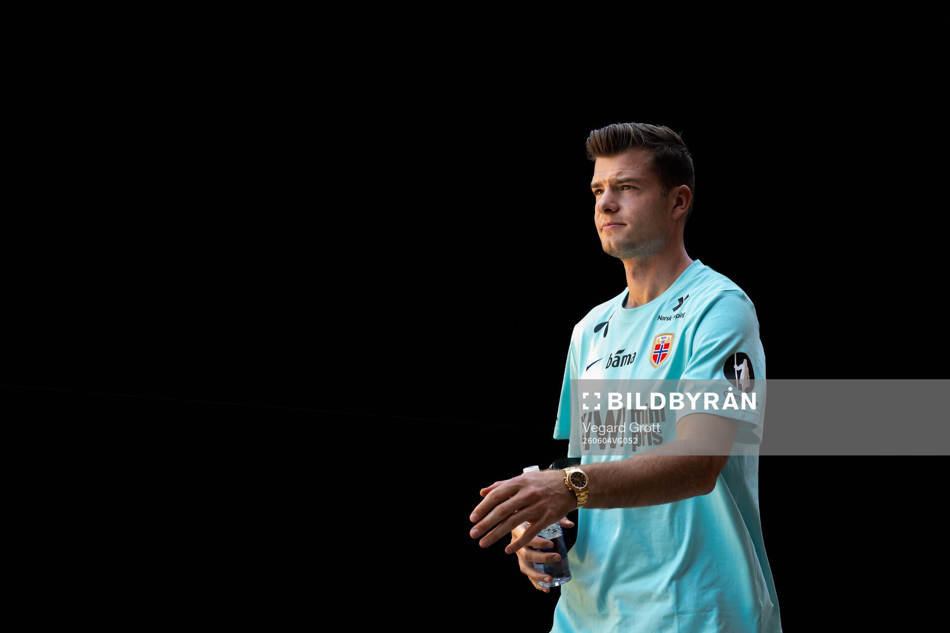 Alexander Sørloth of the Norwegian national football team