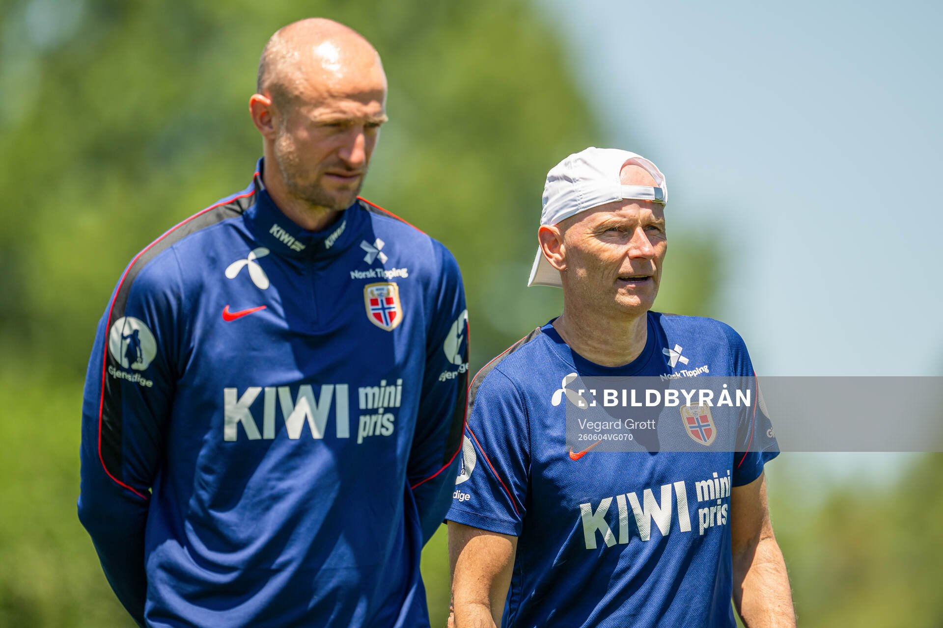 Player manager Brede Hangeland and head coach Ståle