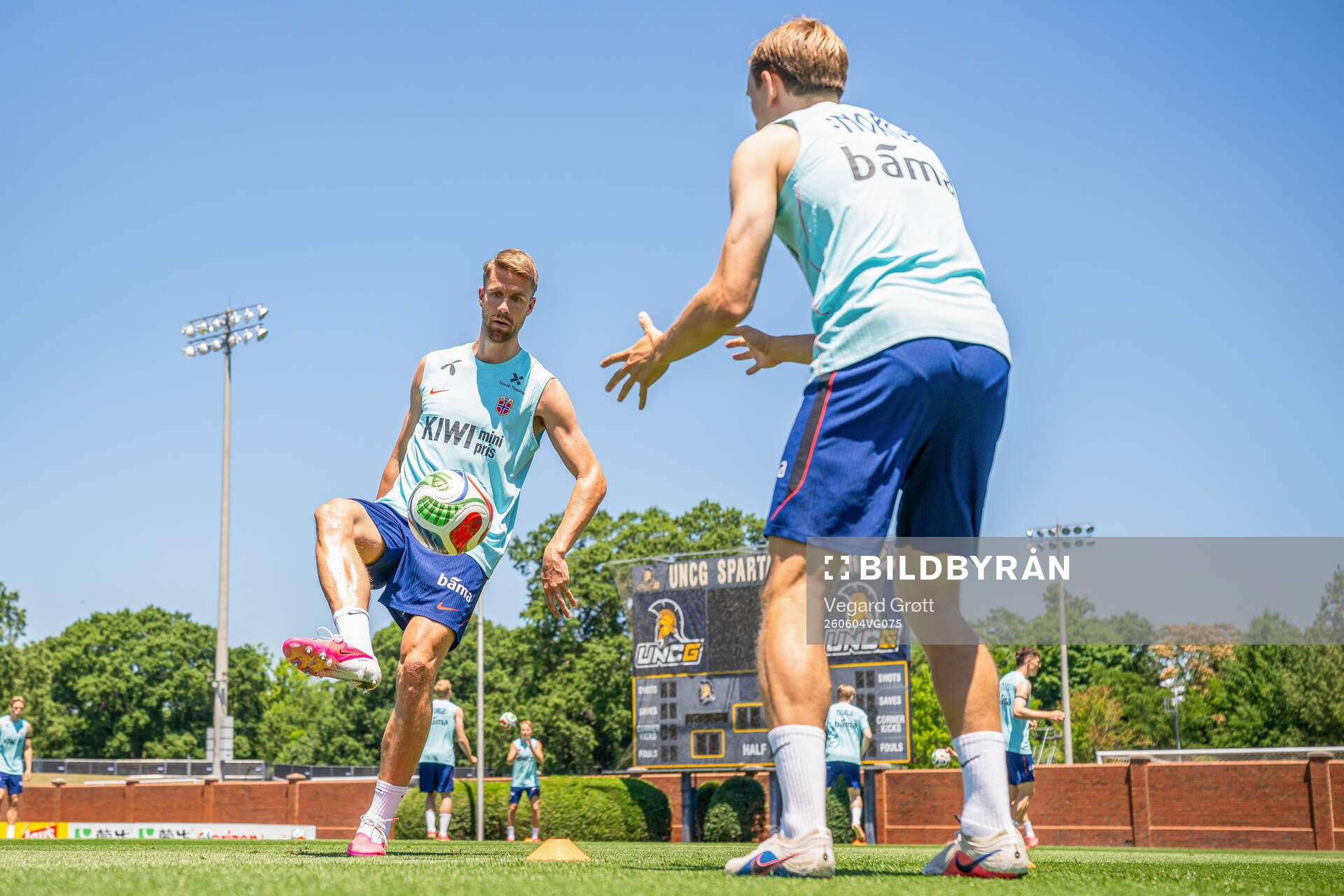 Kristoffer Ajer of the Norwegian national football team at