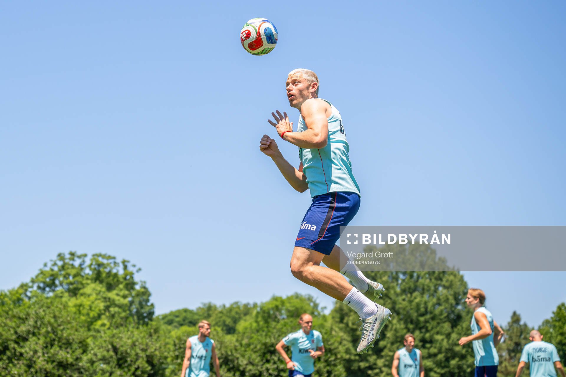Julian Ryerson of the Norwegian national football team at a