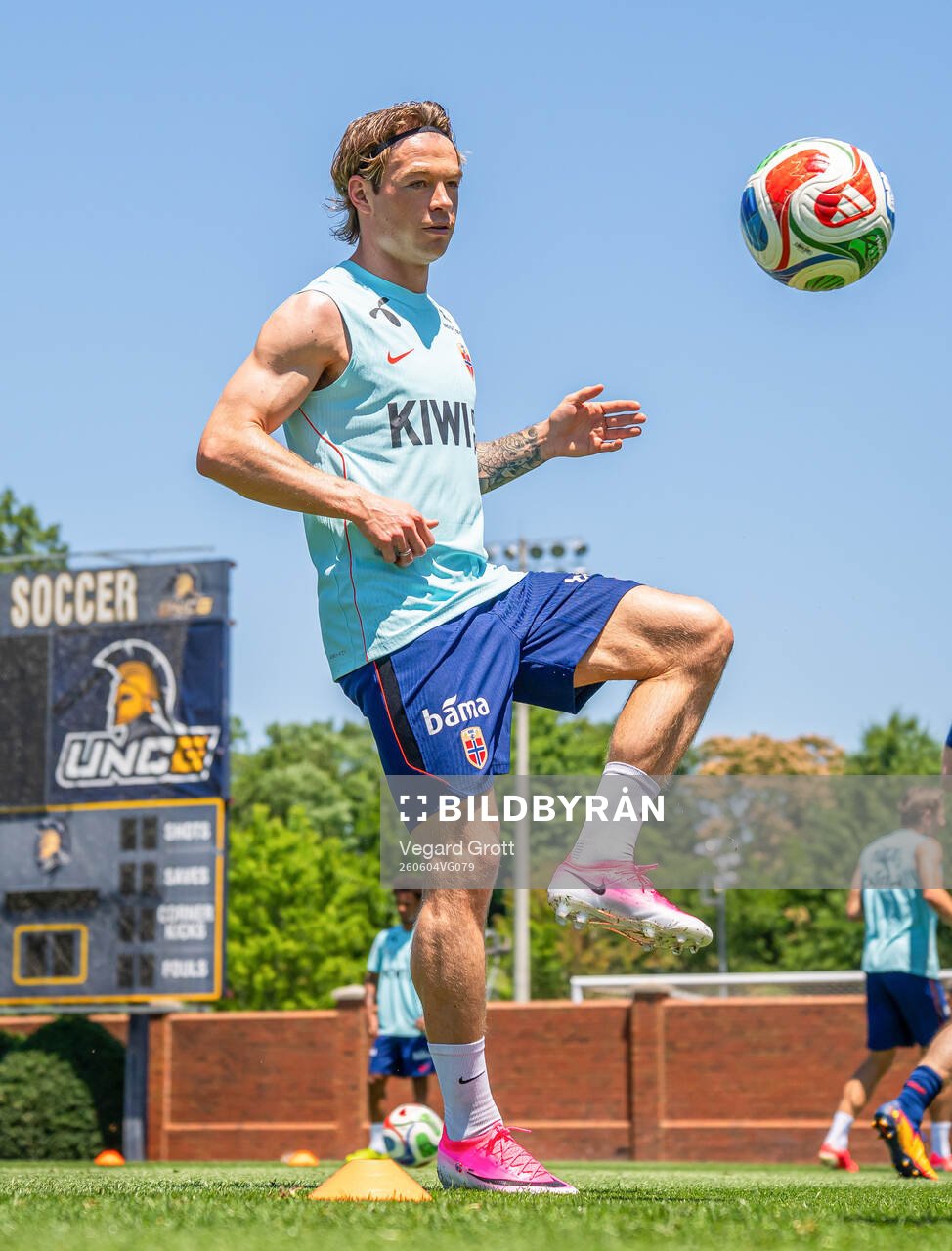 Patrick Berg of the Norwegian national football team at a