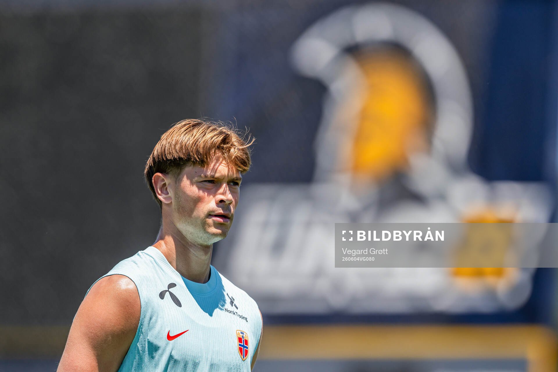 Henrik Falchener of the Norwegian national football team at