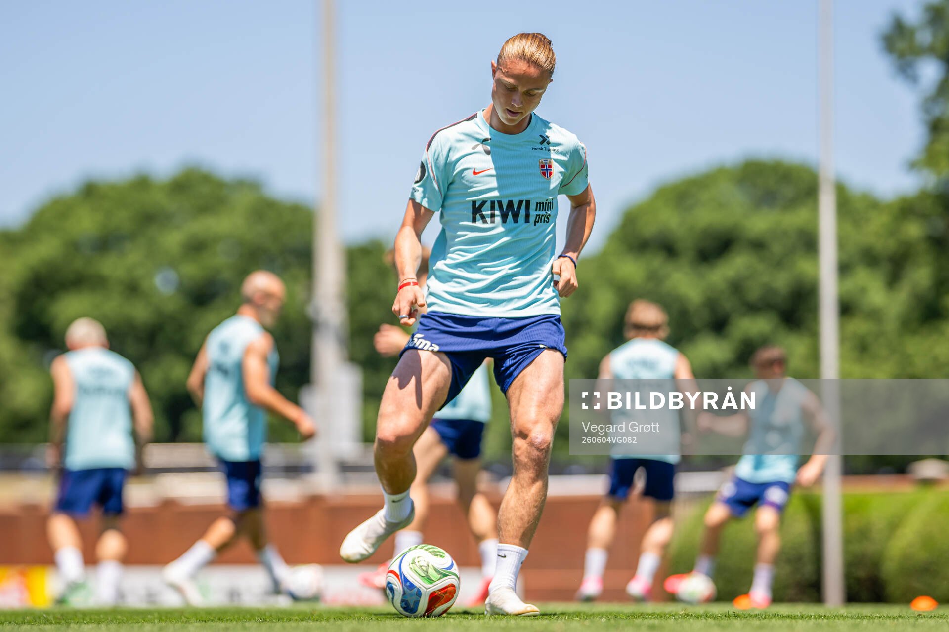 Thelo Aasgaard of the Norwegian national football team at a