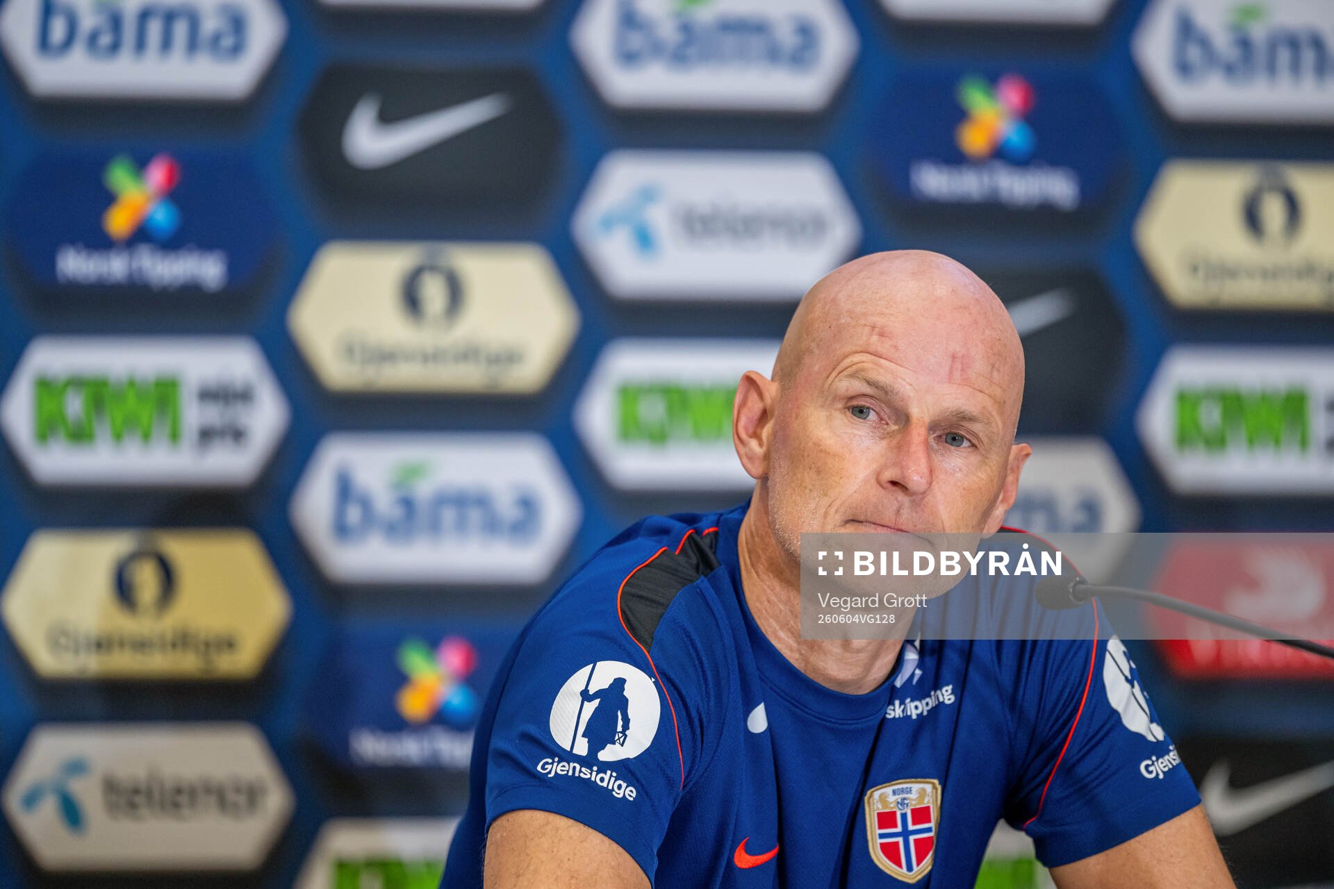 Head coach Ståle Solbakken of the Norwegian national