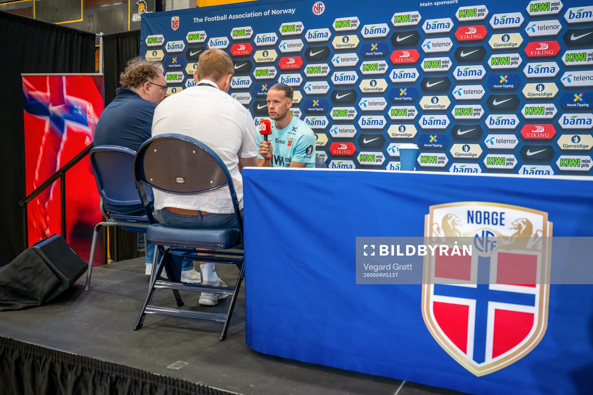 Goalkeeper Ørjan Håskjold Nyland of the Norwegian
