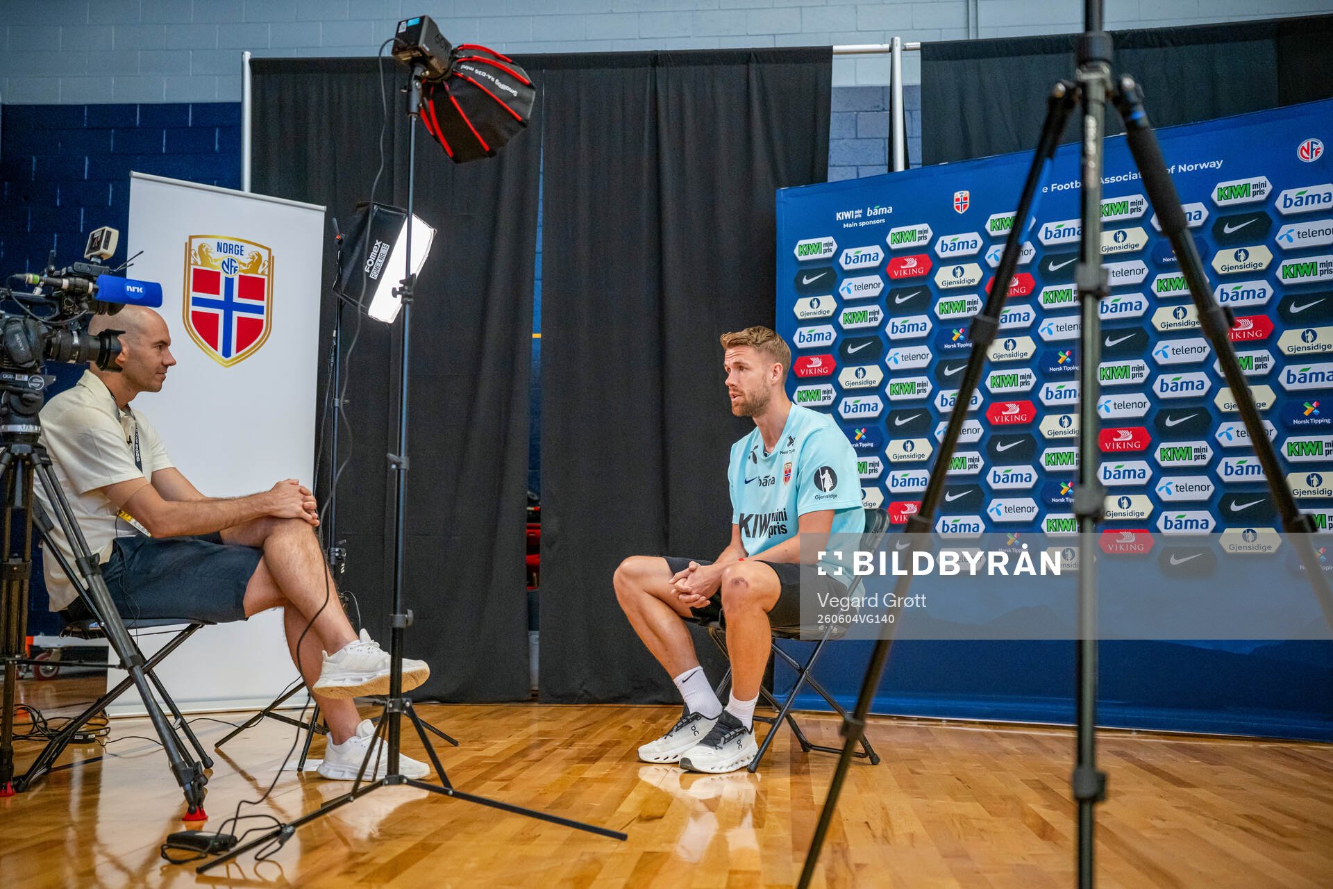 Kristoffer Ajer of the Norwegian national football team at