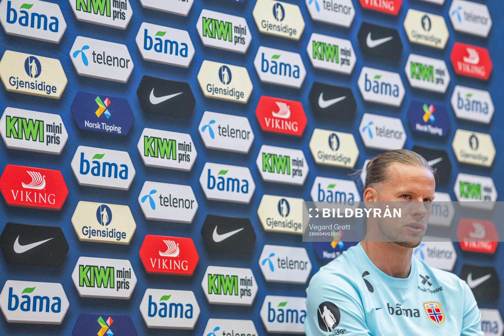 Goalkeeper Ørjan Håskjold Nyland of the Norwegian