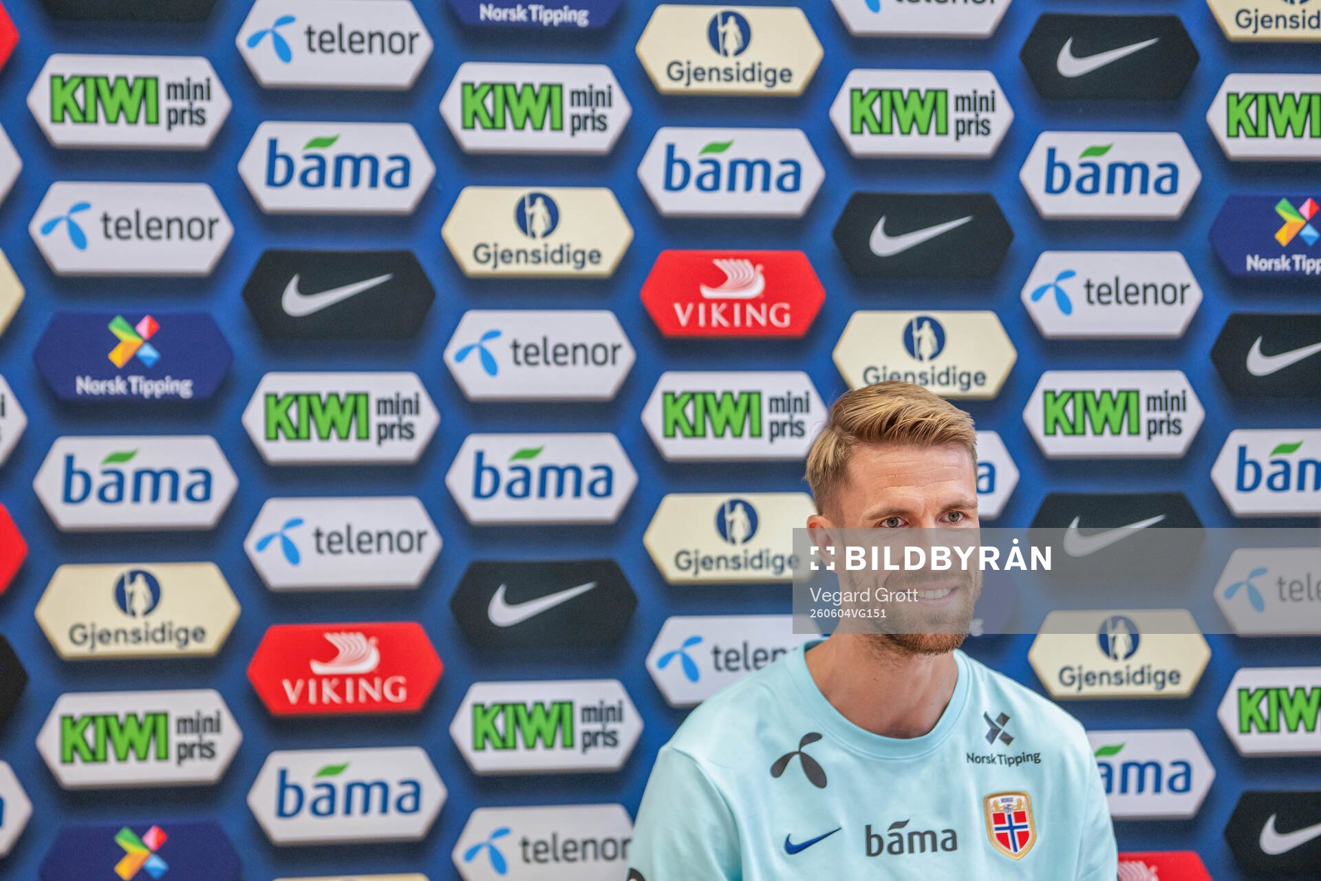 Kristoffer Ajer of the Norwegian national football team at