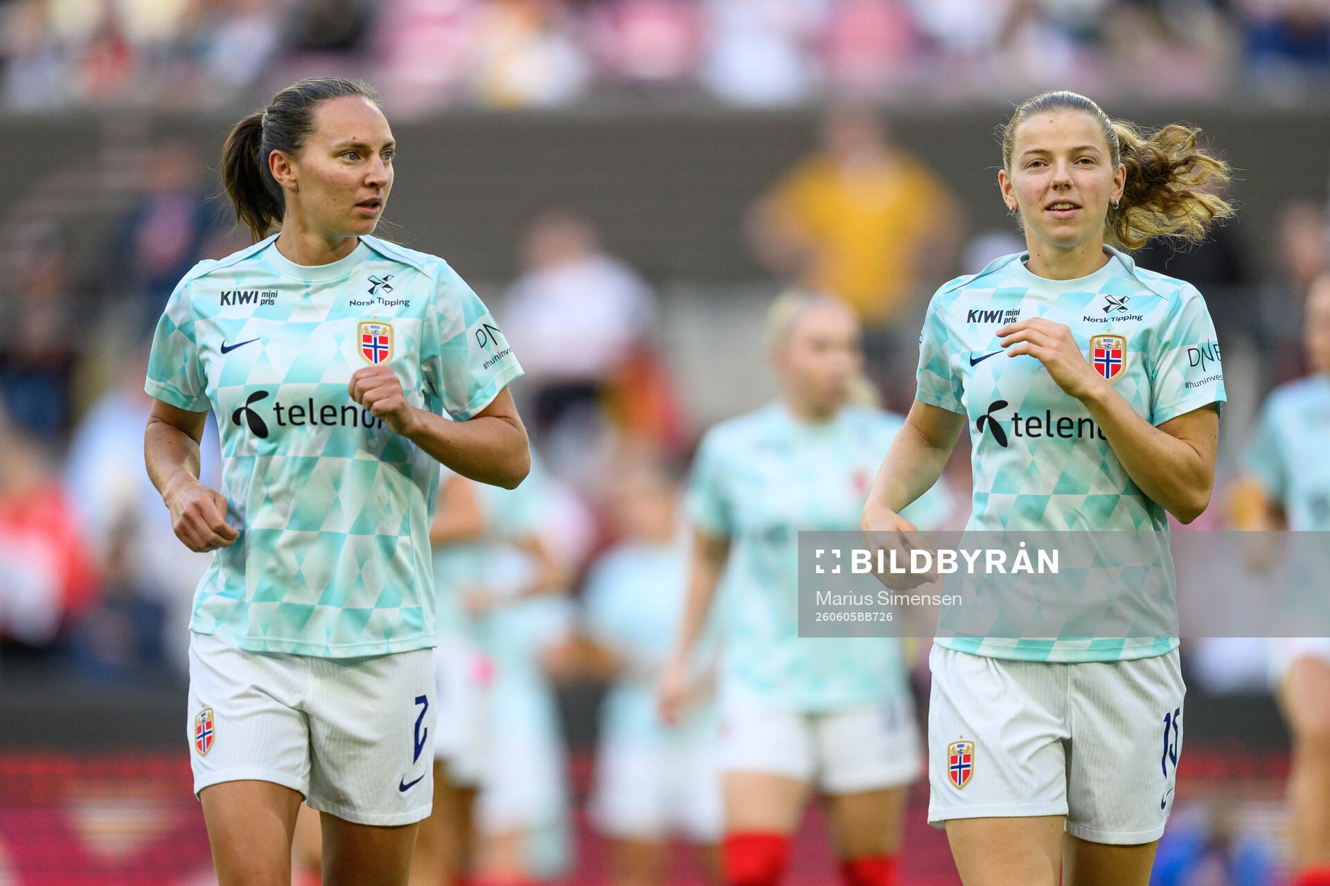 Marit Bratberg Lund and Justine Kielland of Norway
