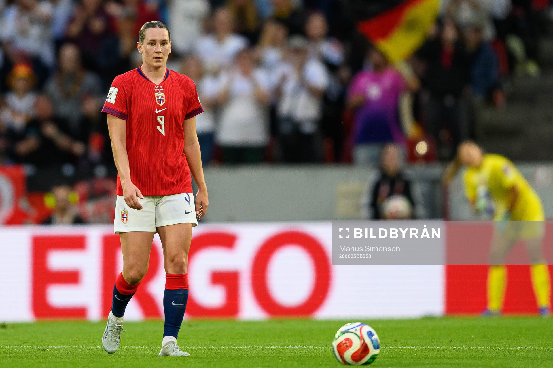 Elisabeth Terland of Norway looks dejected