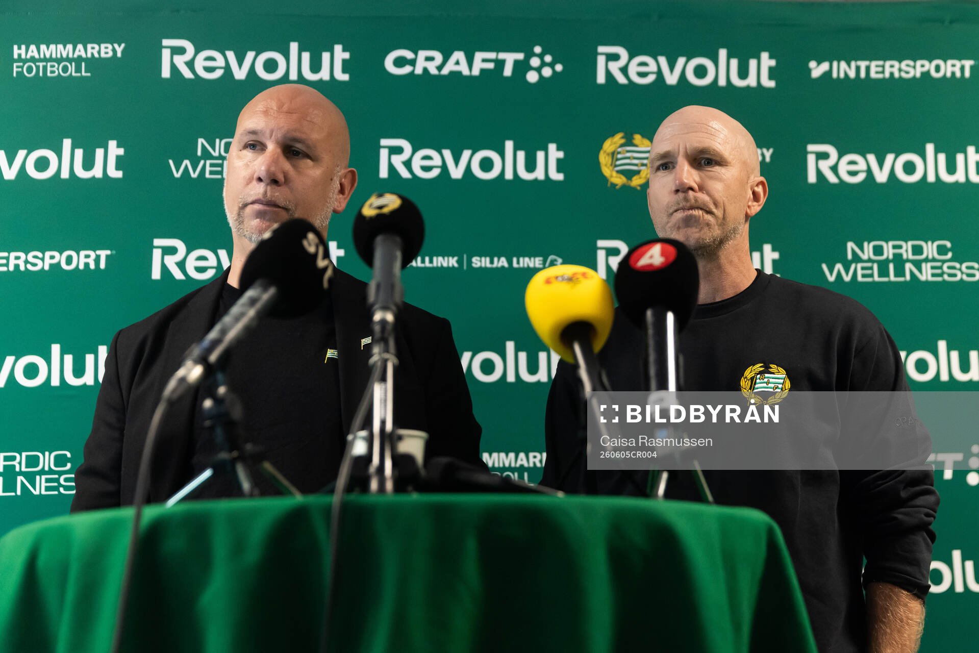 Sportchef Mikael Hjelmberg och Henrik Rydström som
