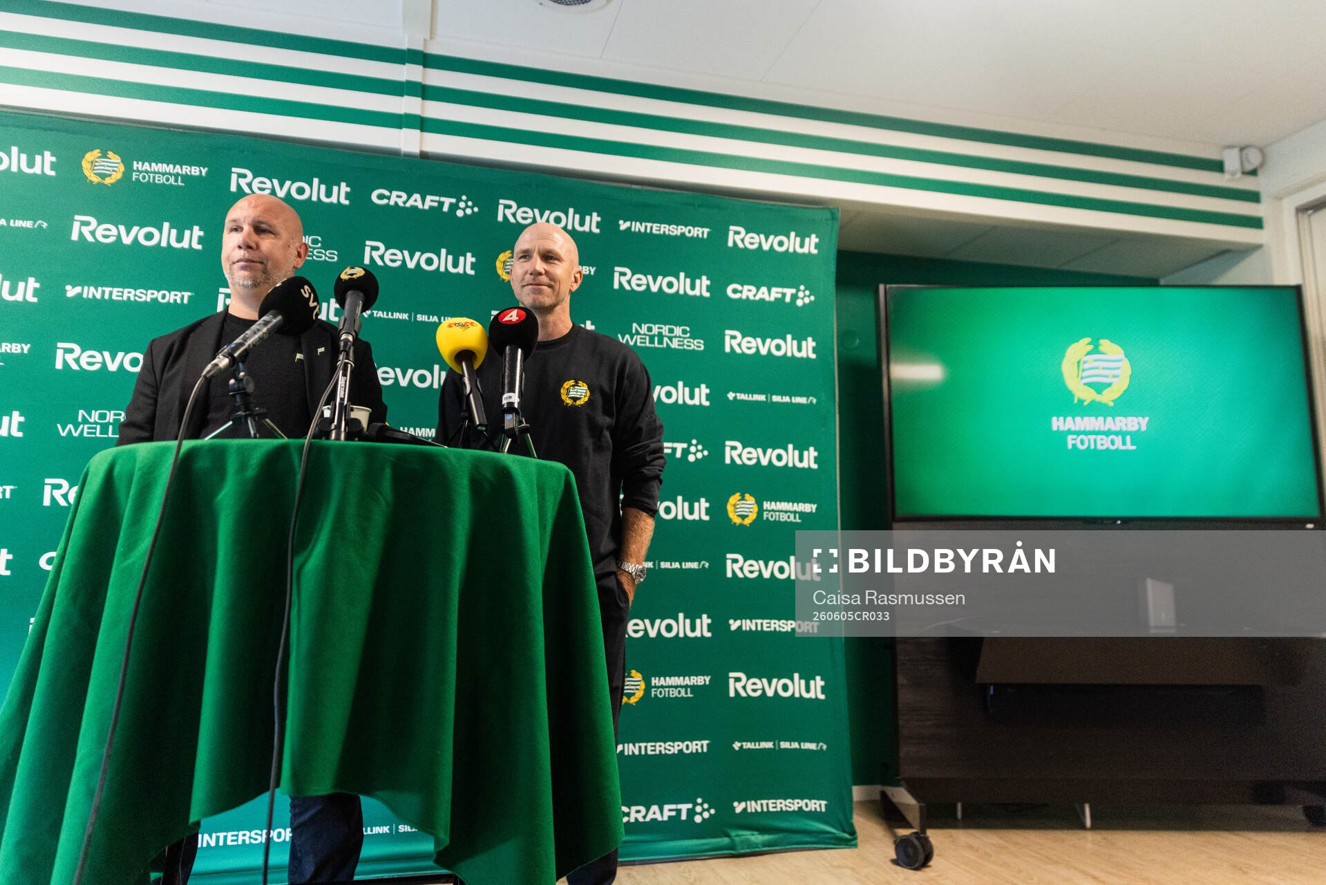 Sportchef Mikael Hjelmberg och Henrik Rydström