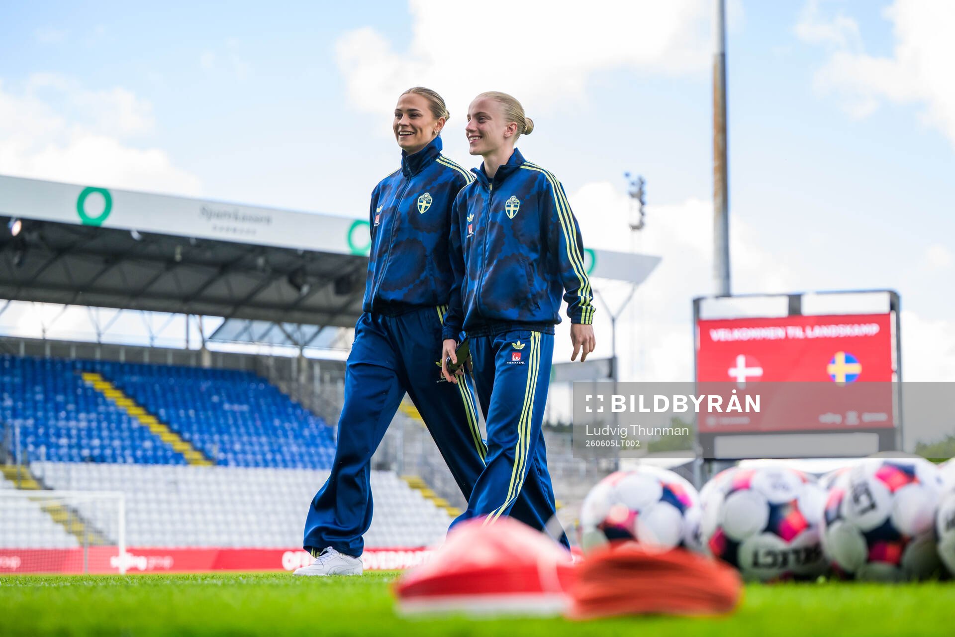 Fridolina Rolfö and Anna Sandberg of Sweden