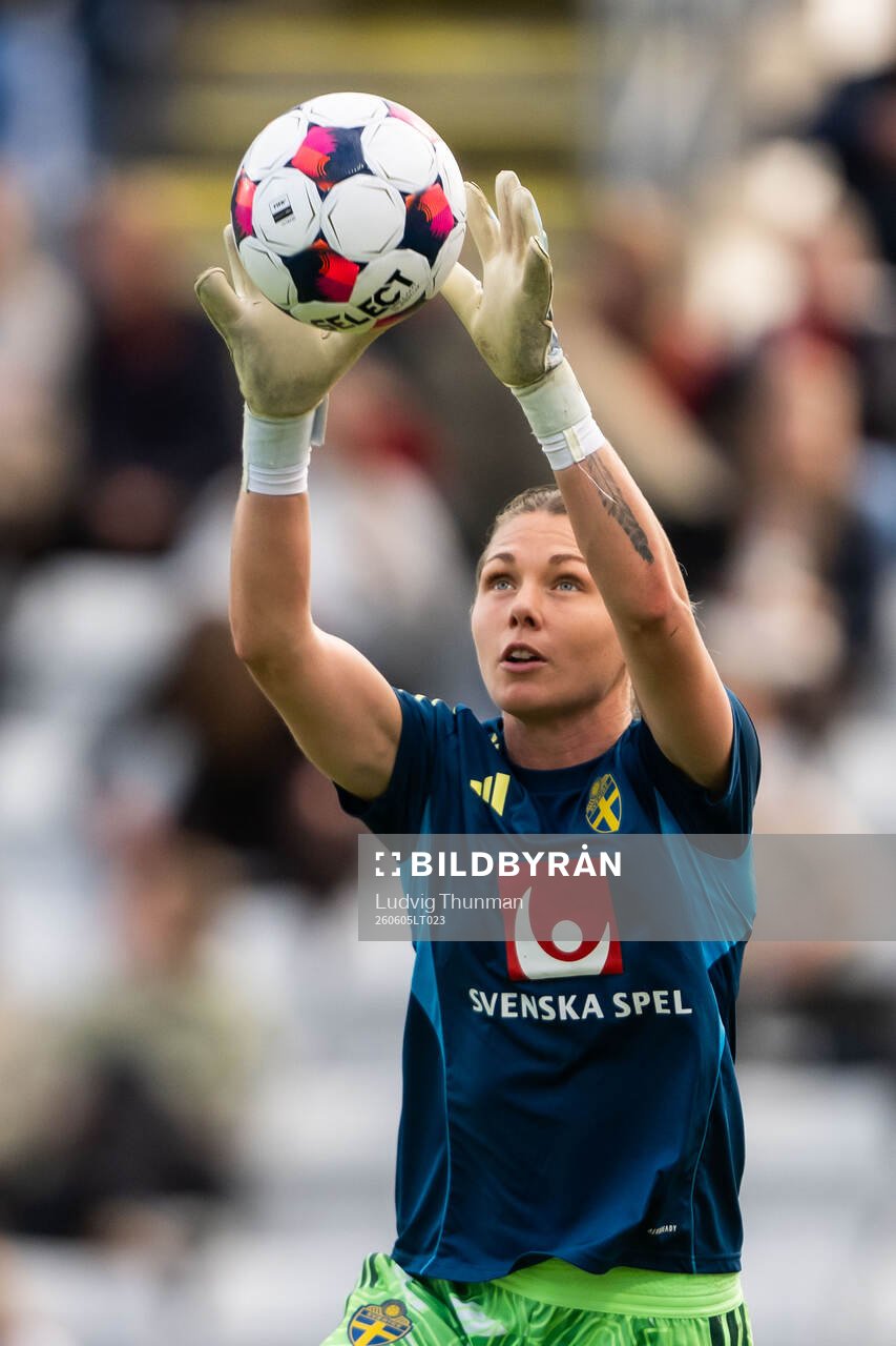Goalkeeper Jennifer Falk of Sweden