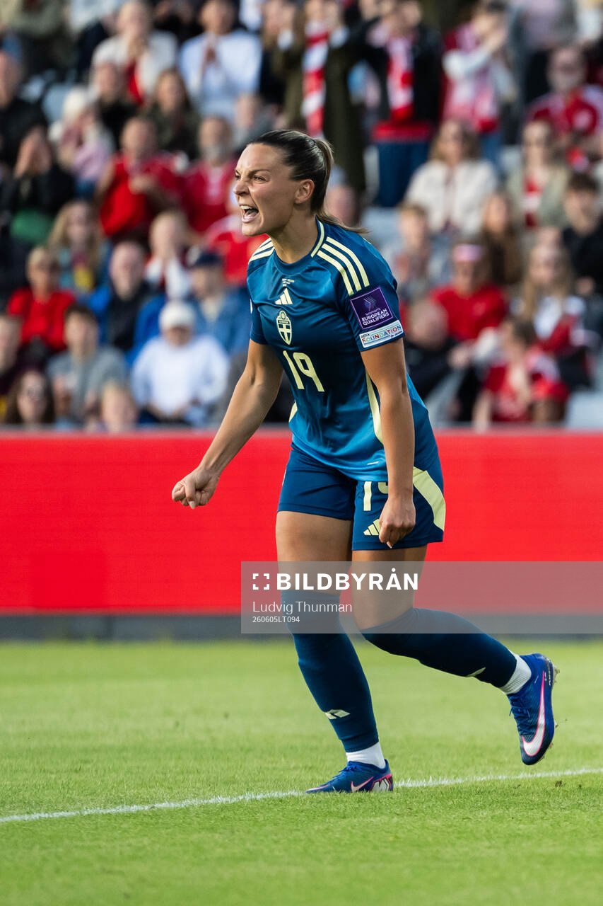 Johanna Rytting Kaneryd of Sweden celebrates