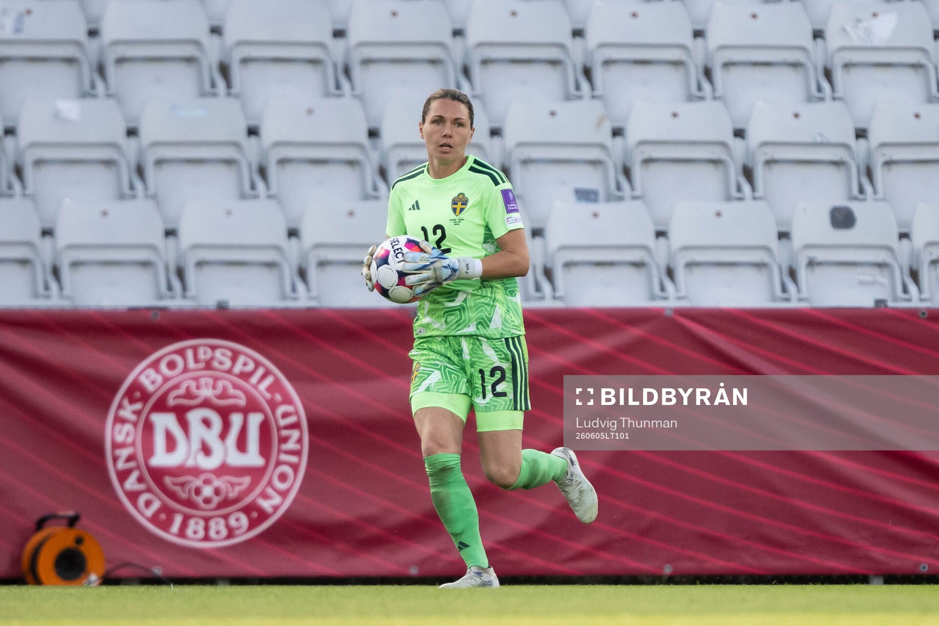 Goalkeeper Jennifer Falk of Sweden