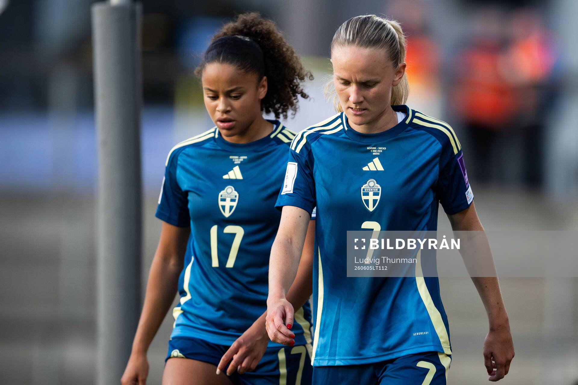 Felicia Schröder and Matilda Vinberg of Sweden look