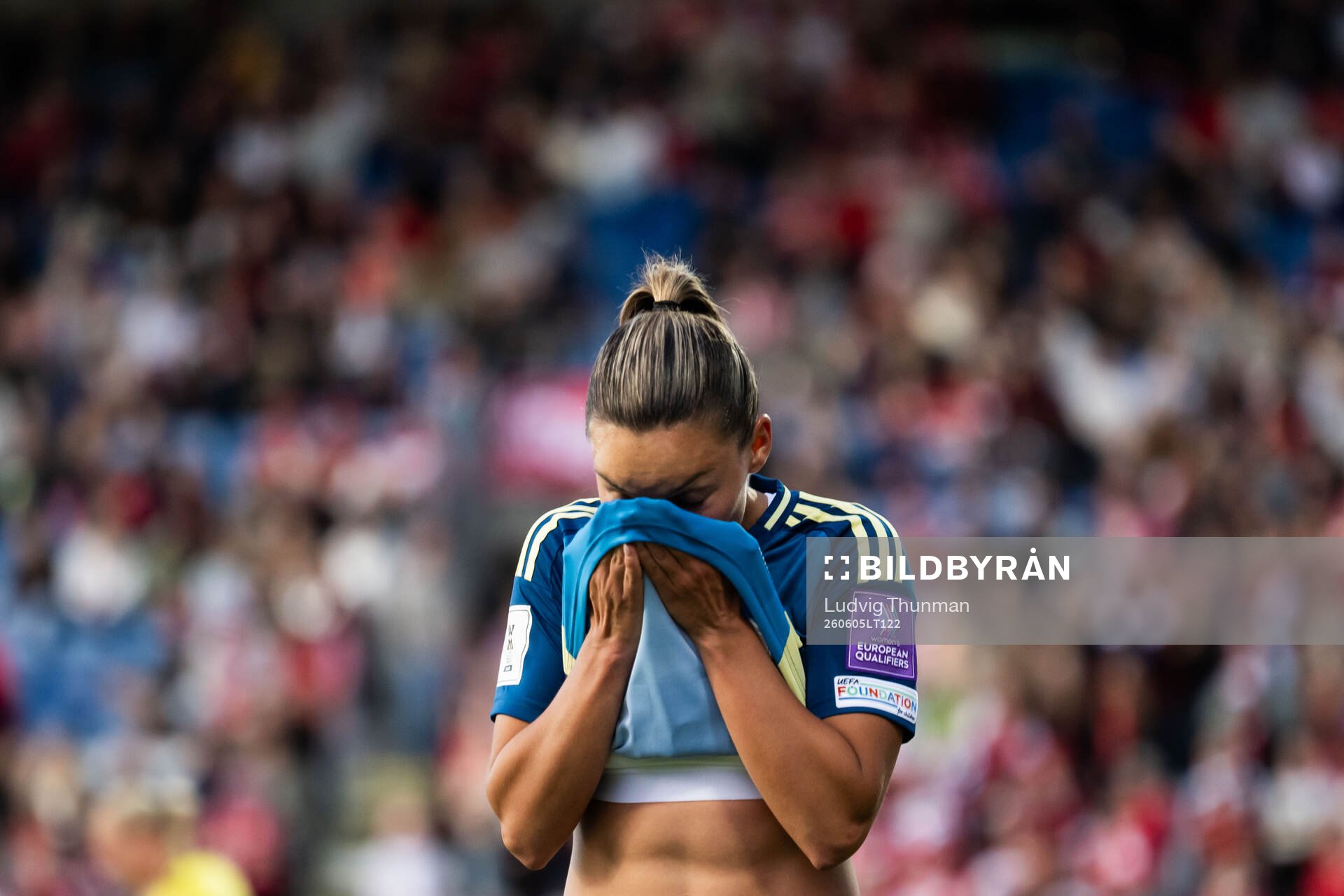 Johanna Rytting Kaneryd of Sweden looks dejected