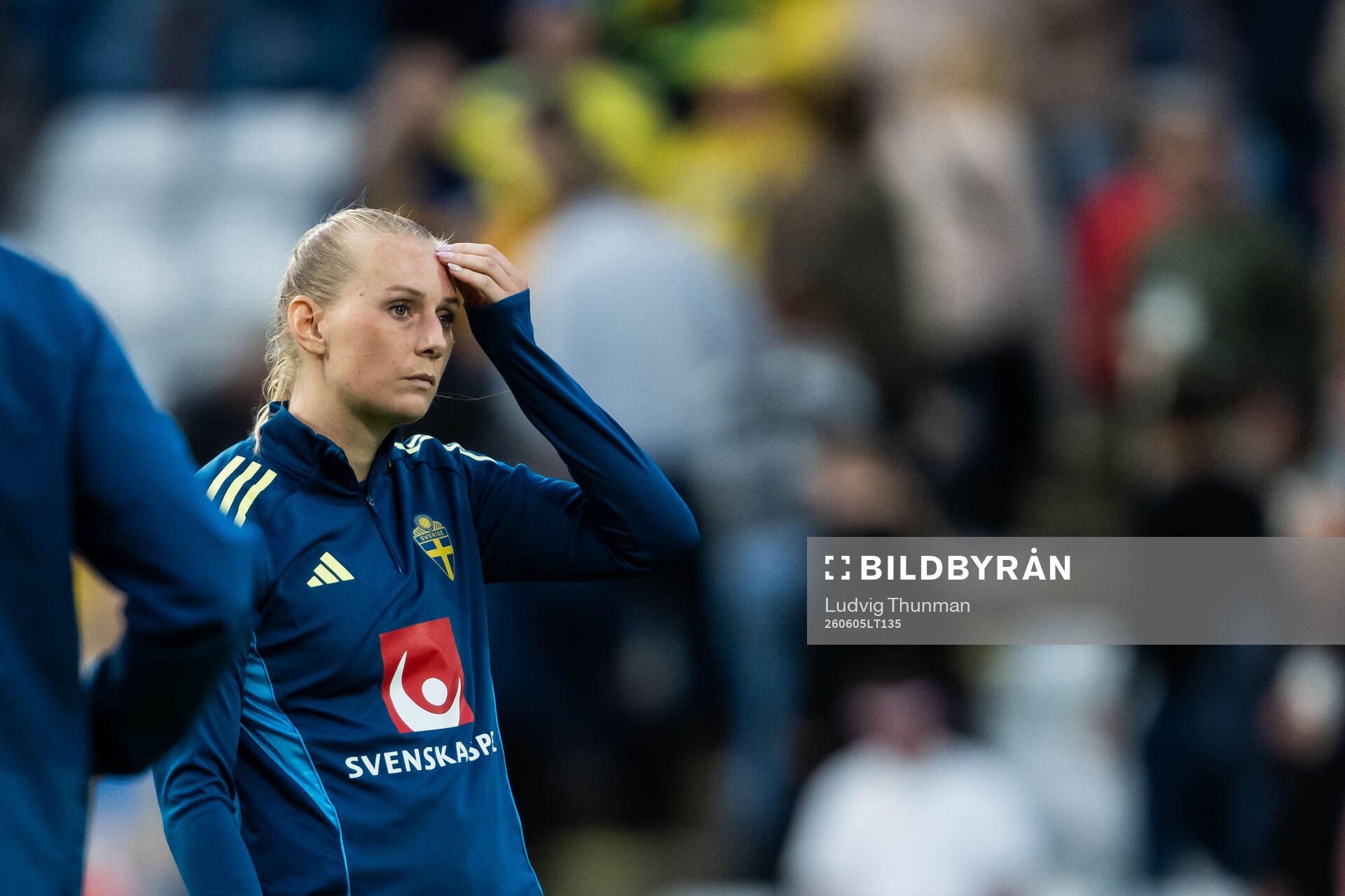 Stina Blackstenius of Sweden looks dejected