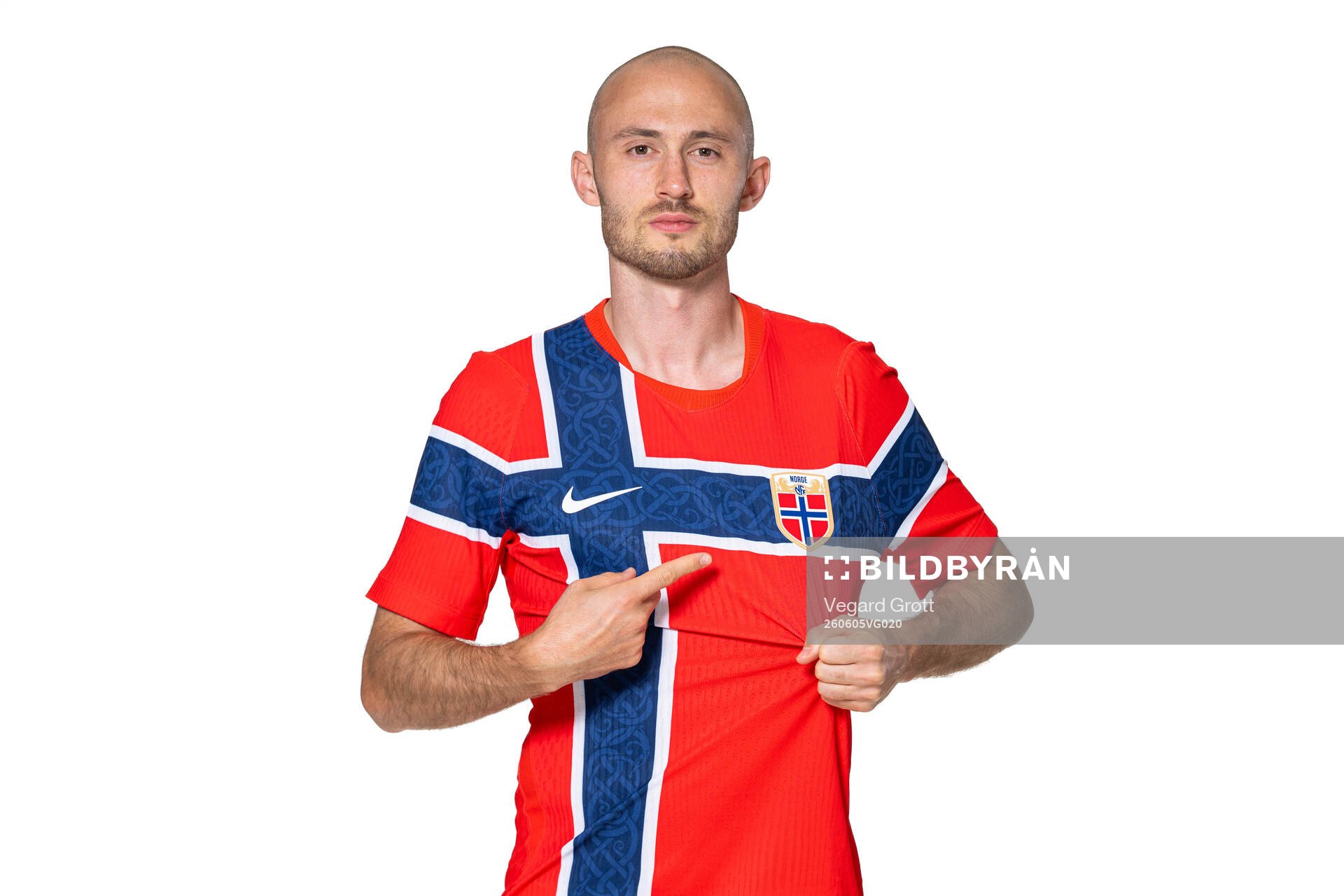 Fredrik Aursnes of the Norwegian national football team