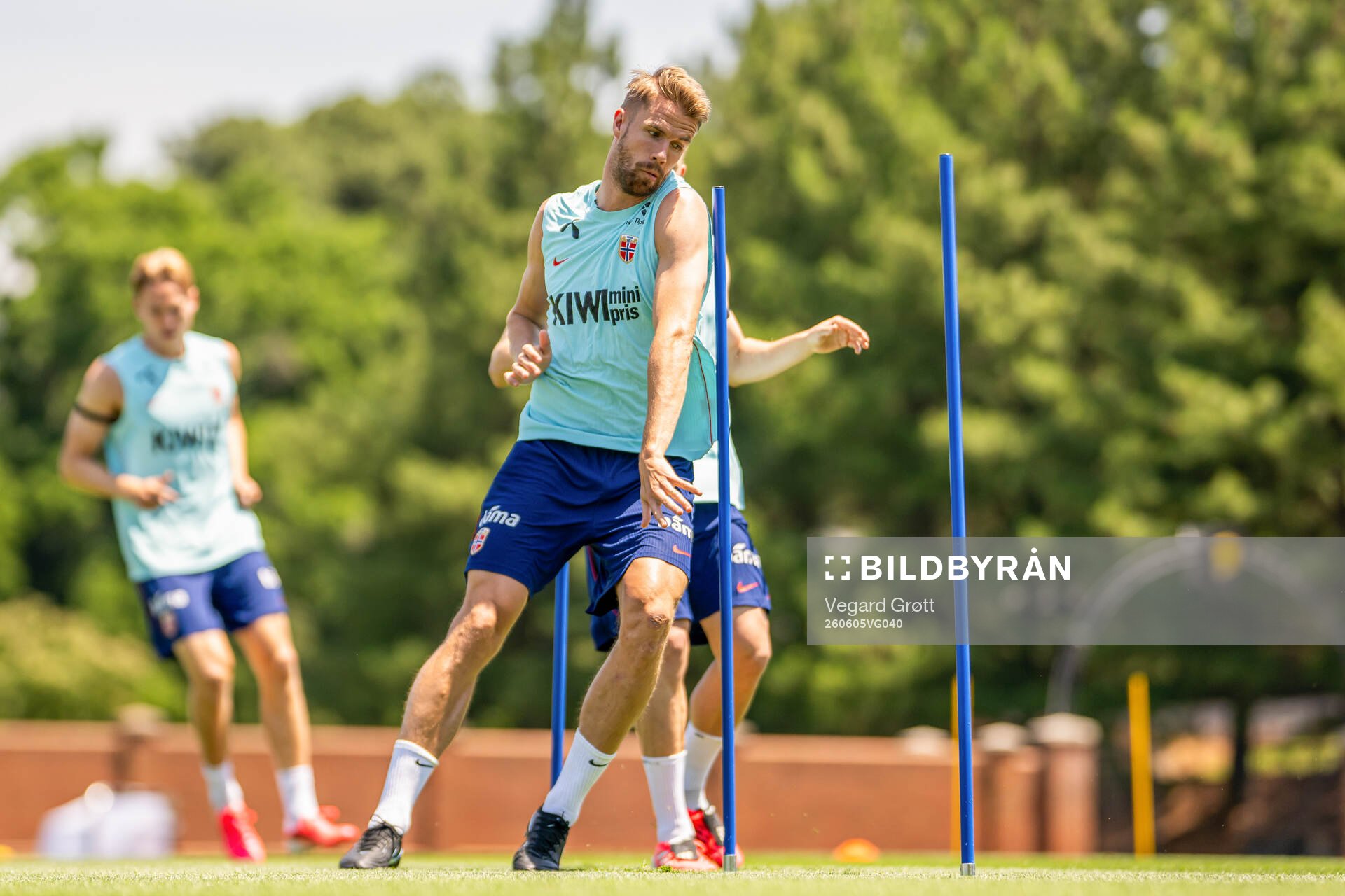 Kristoffer Ajer of the Norwegian national football team at