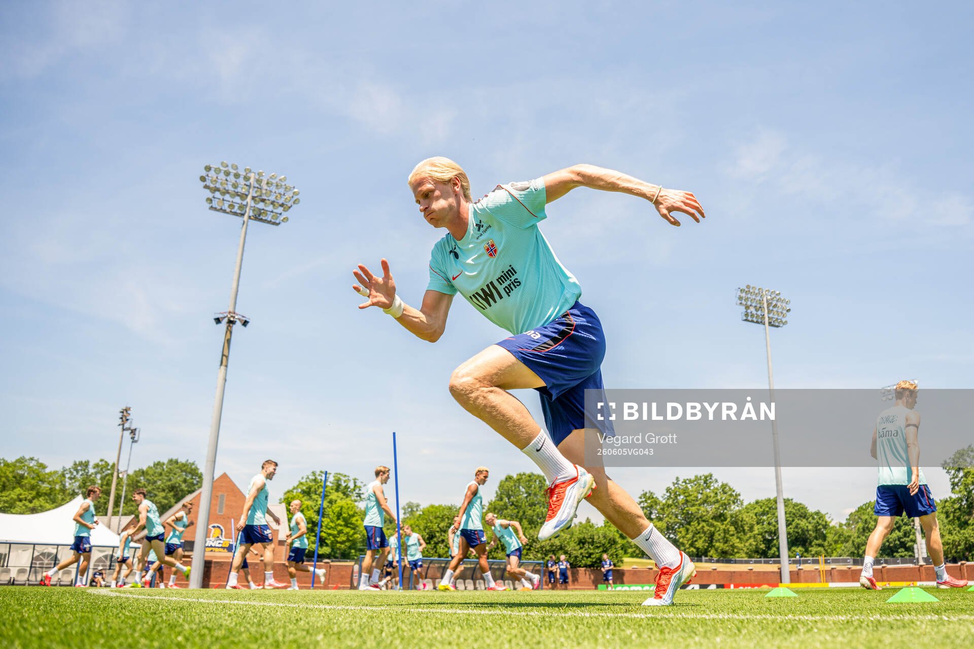 Morten Thorsby of the Norwegian national football team at a