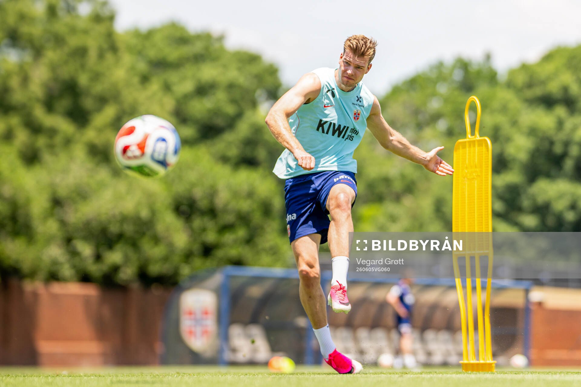 Alexander Sørloth of the Norwegian national football team