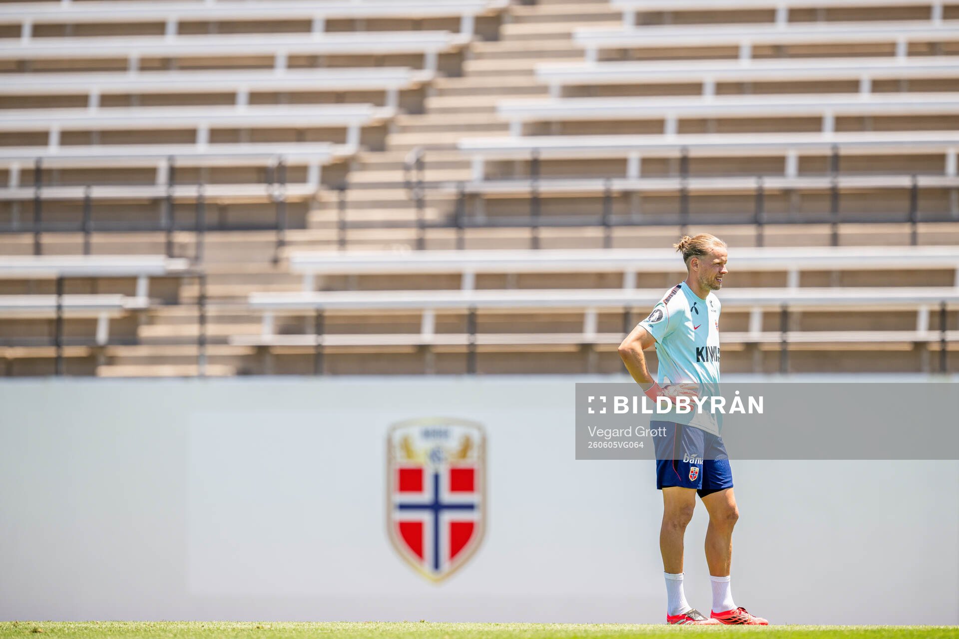 Goalkeeper Ørjan Håskjold Nyland of the Norwegian