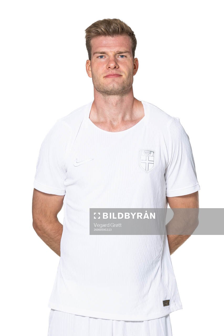Alexander Sørloth of the Norwegian national football team