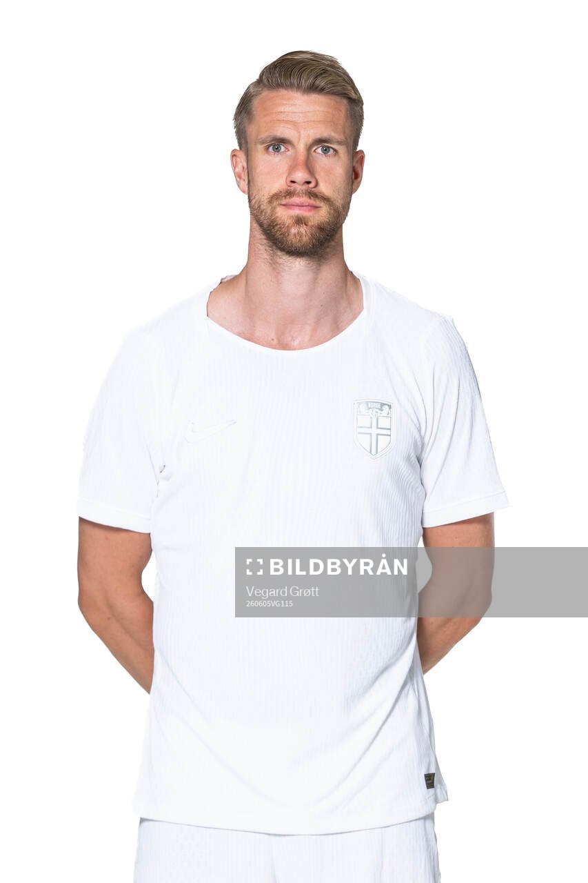 Kristoffer Ajer of the Norwegian national football team