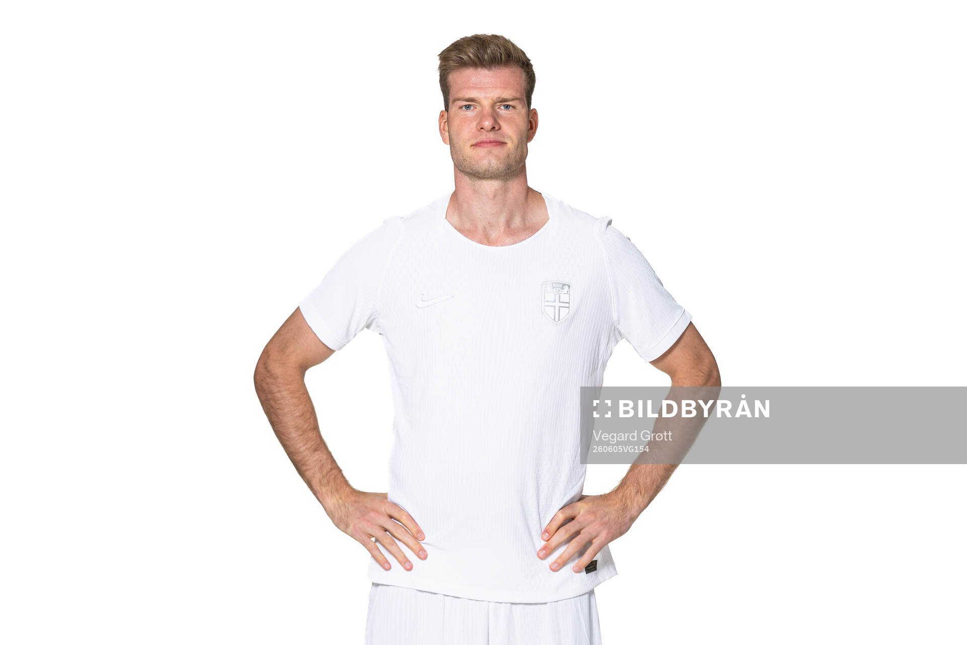 Alexander Sørloth of the Norwegian national football team