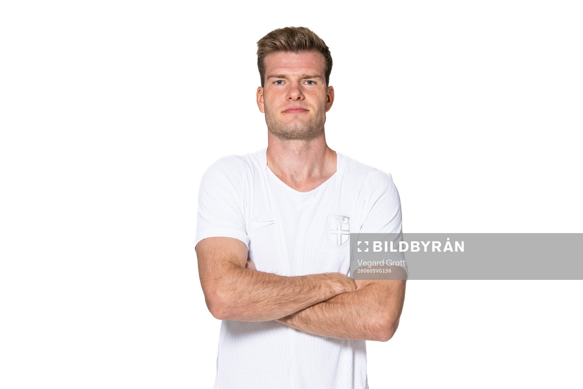 Alexander Sørloth of the Norwegian national football team