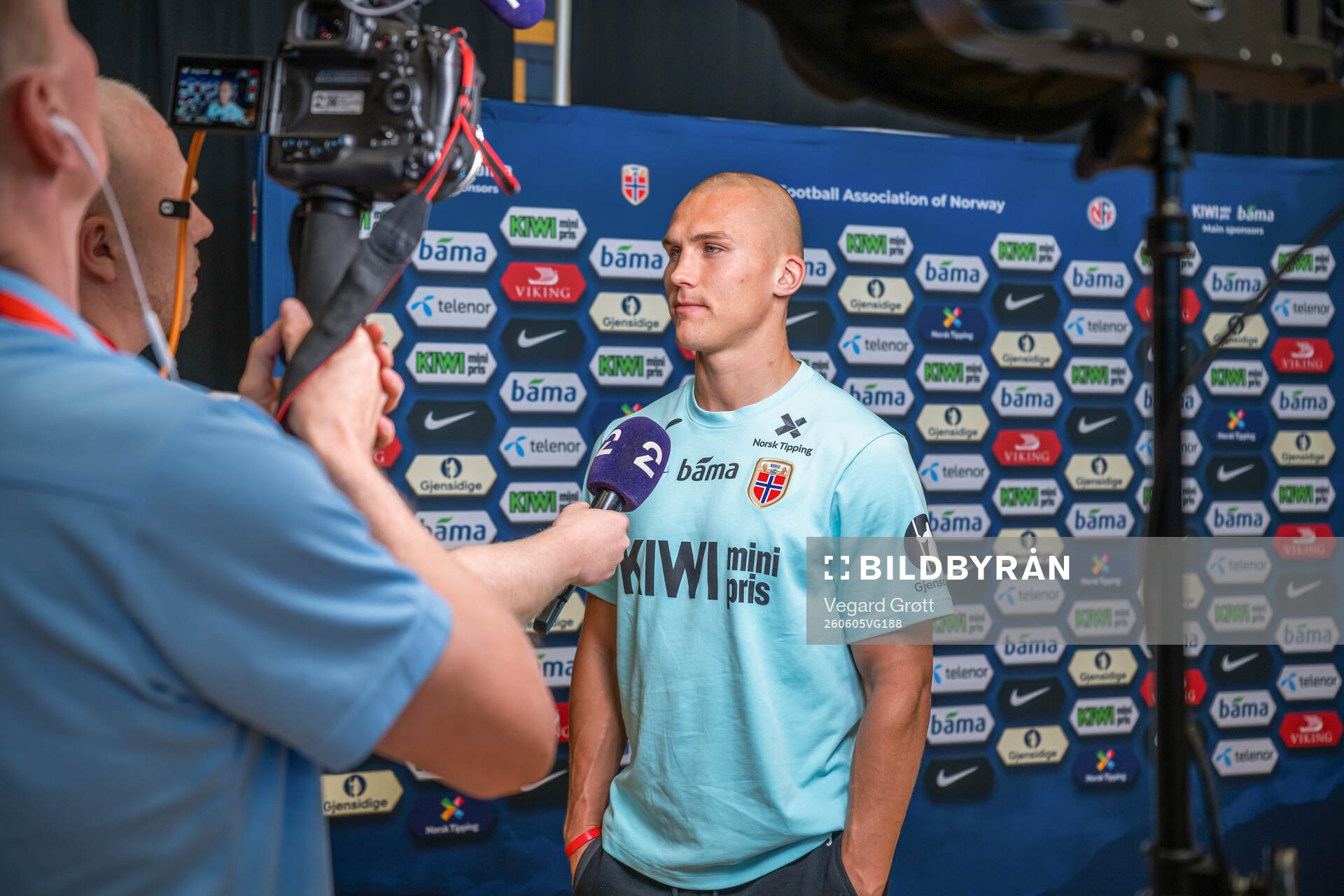 Leo Østigård of the Norwegian national football team at a