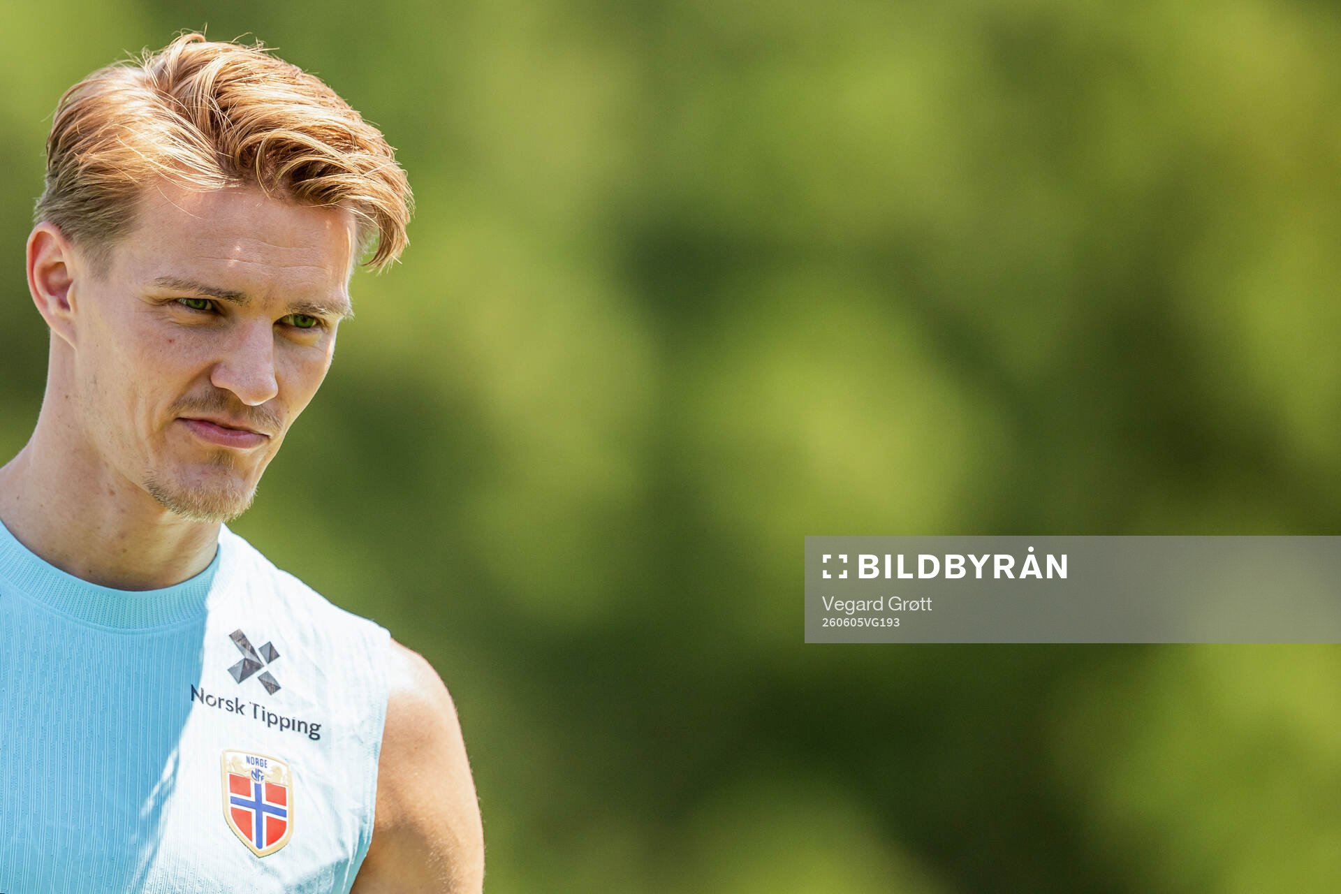 Martin Ødegaard of the Norwegian national football team at