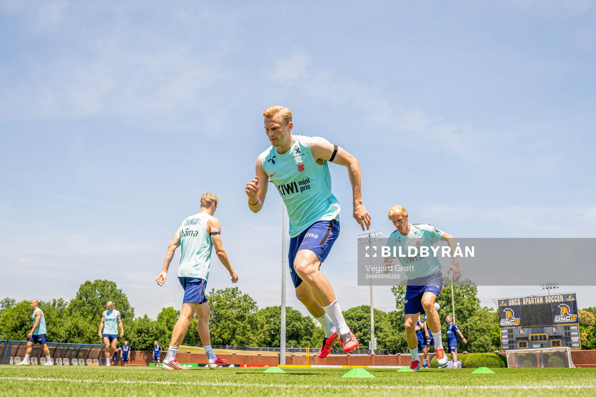 Sondre Langås of the Norwegian national football team at a