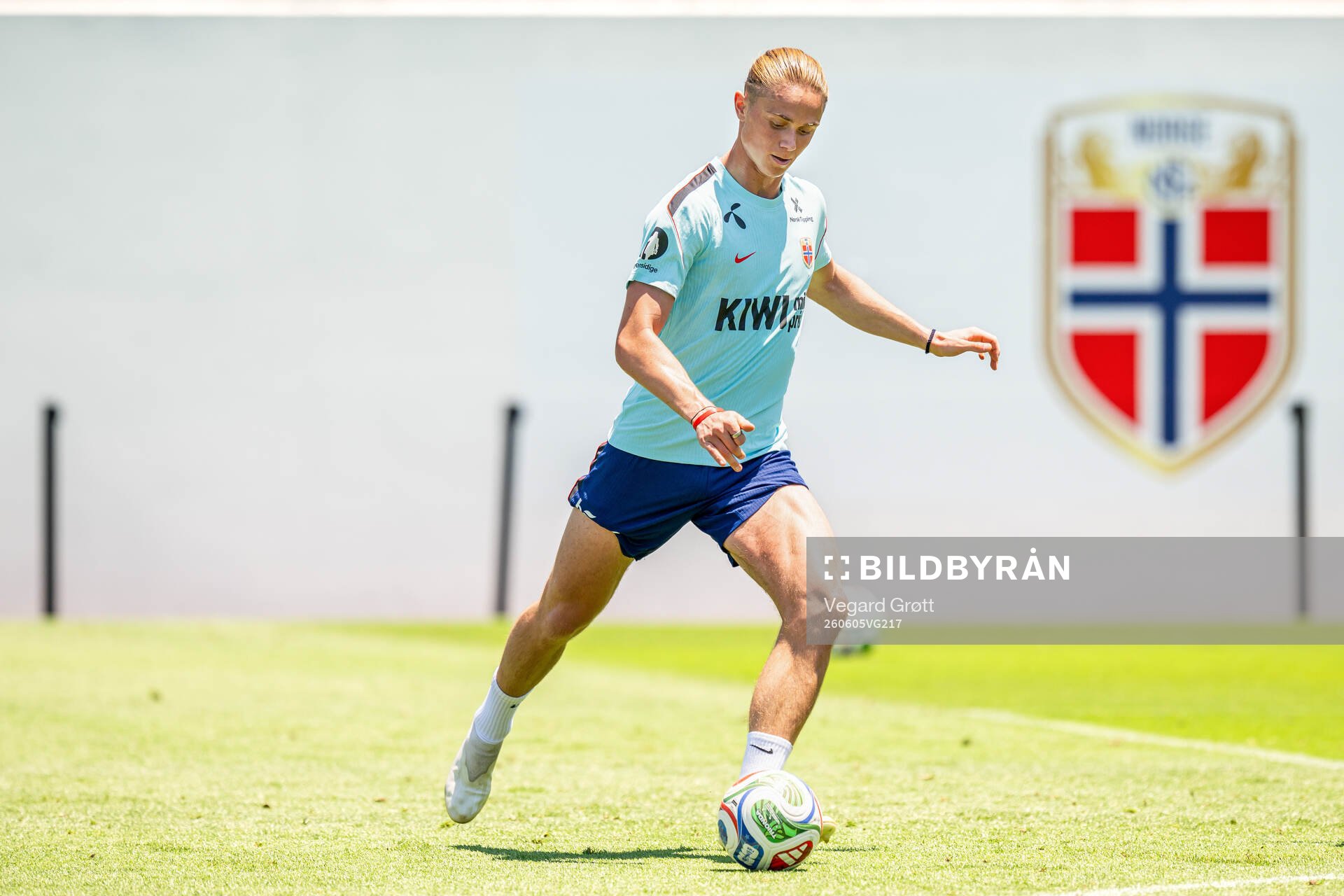 Thelo Aasgaard of the Norwegian national football team at a