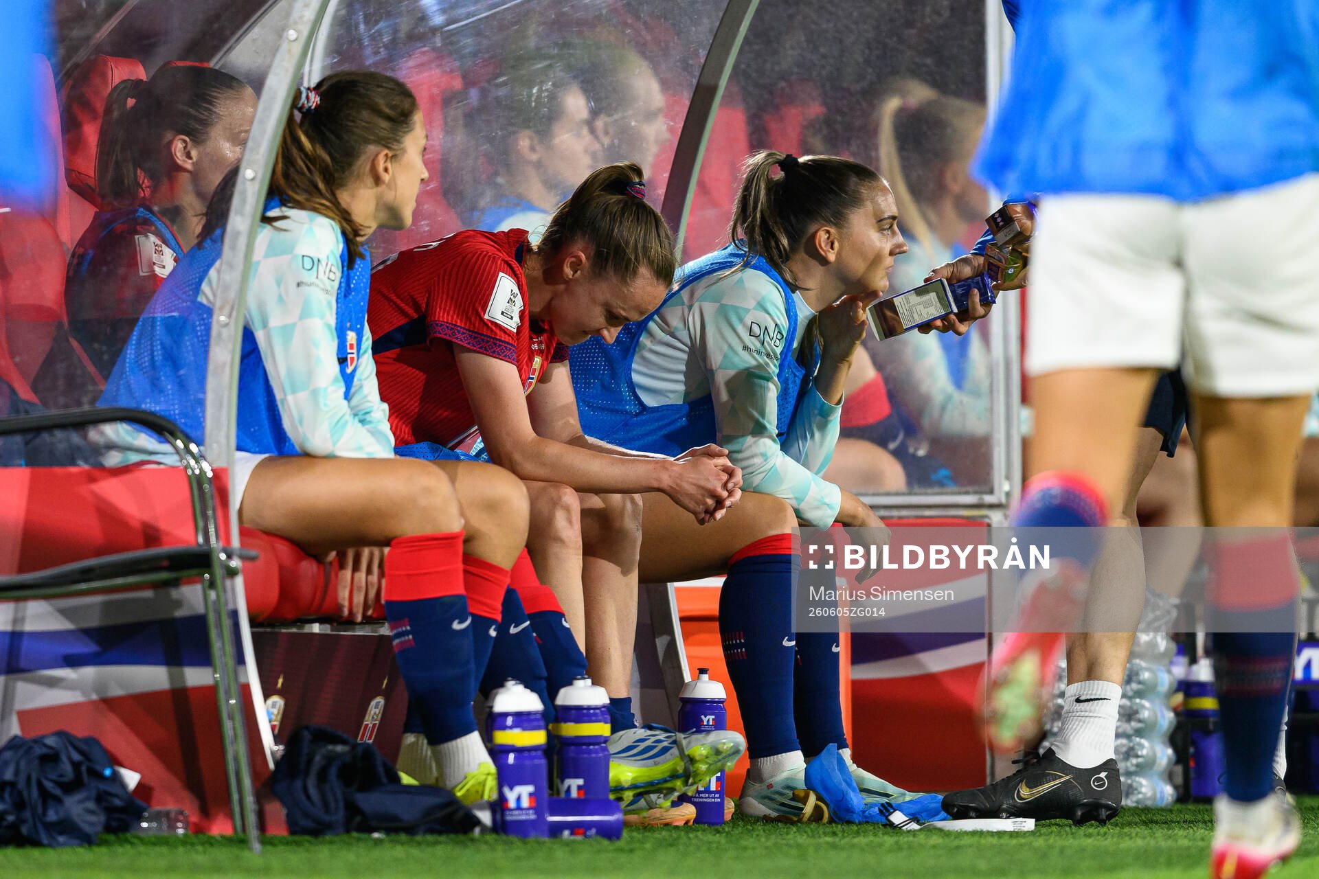 Caroline Graham Hansen of Norway looks dejected