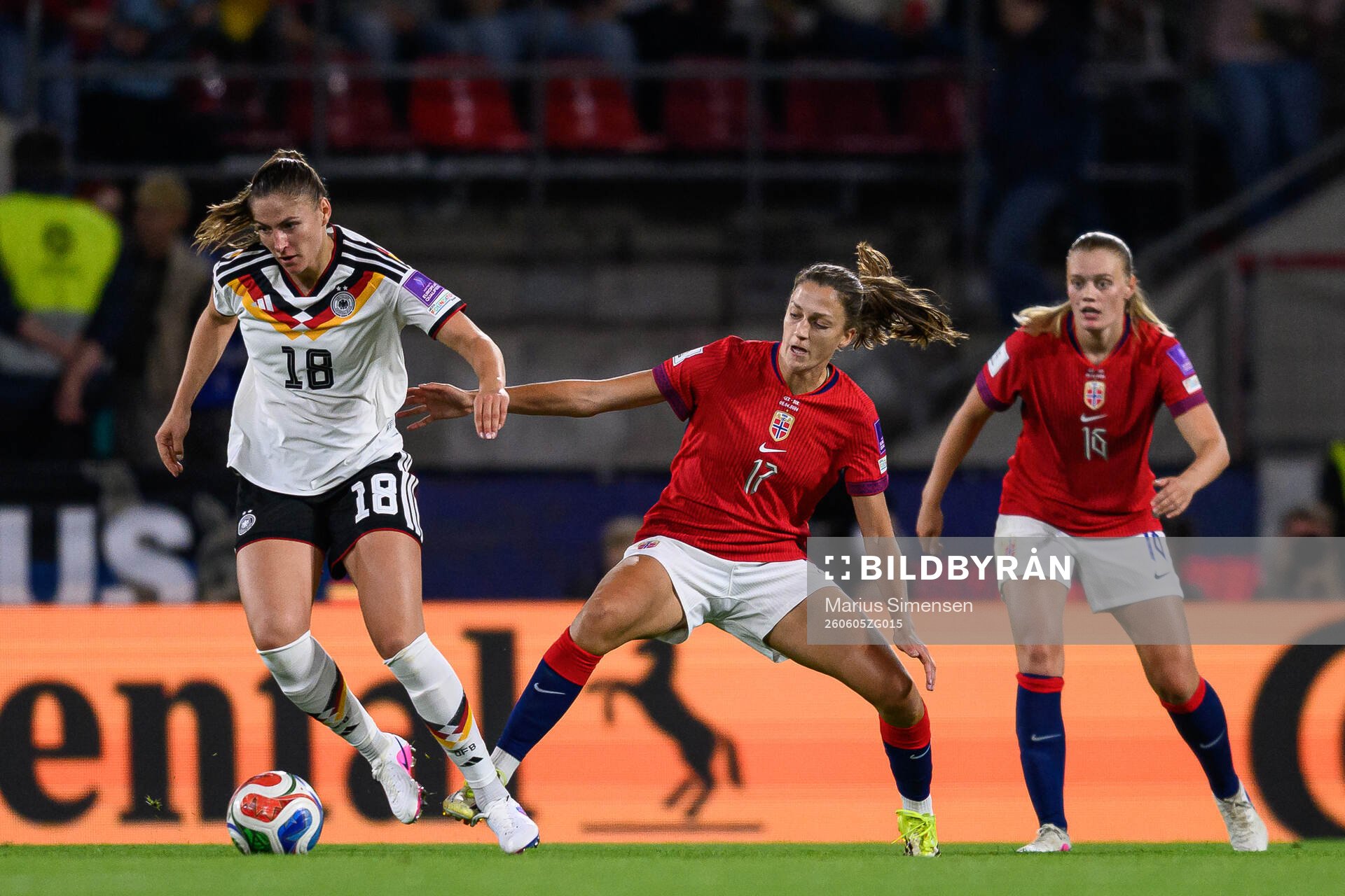 Melissa Kössler of Germany and Emma Stølen Godø of Norway