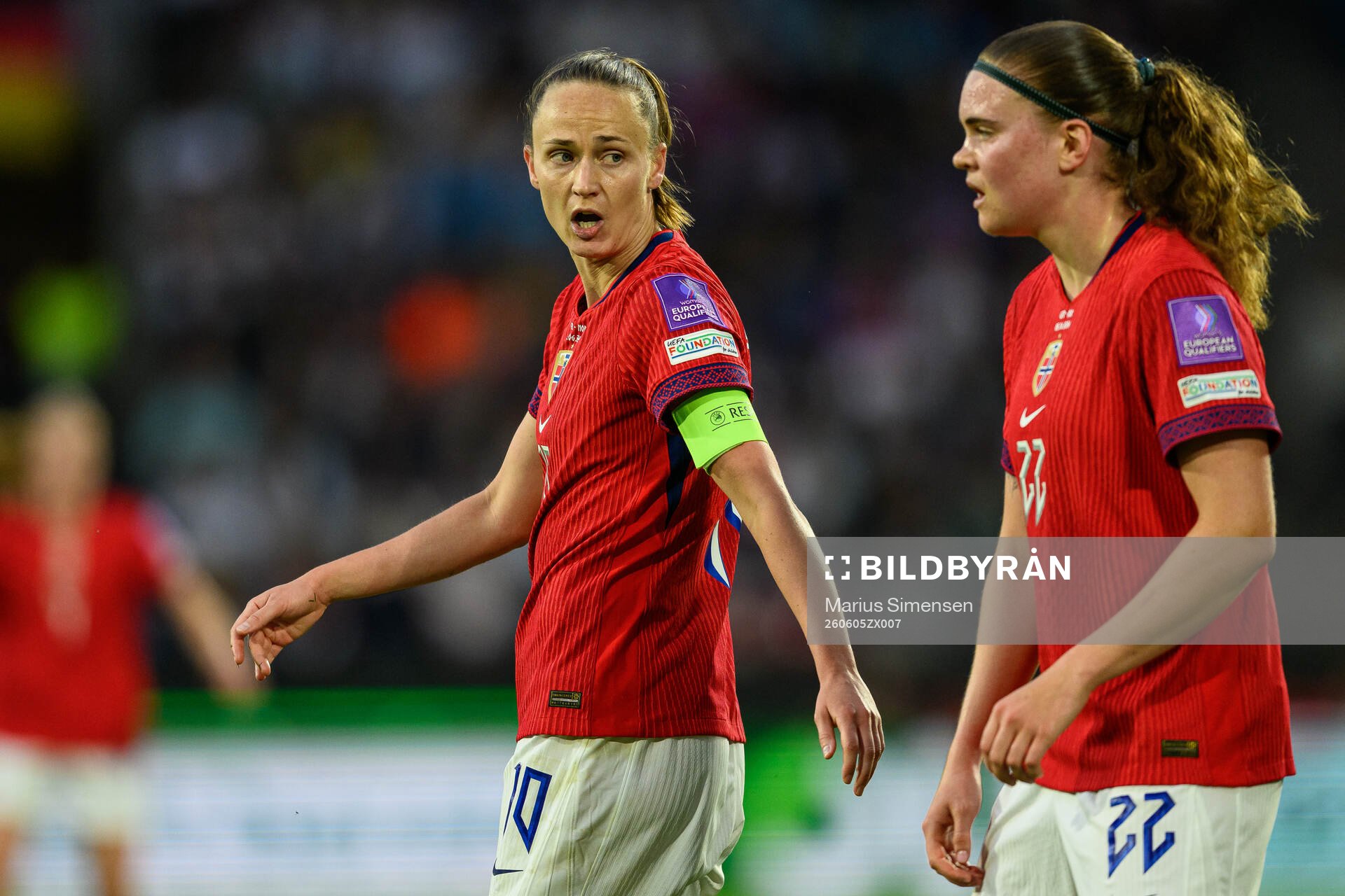 Caroline Graham Hansen and Signe Gaupset of Norway
