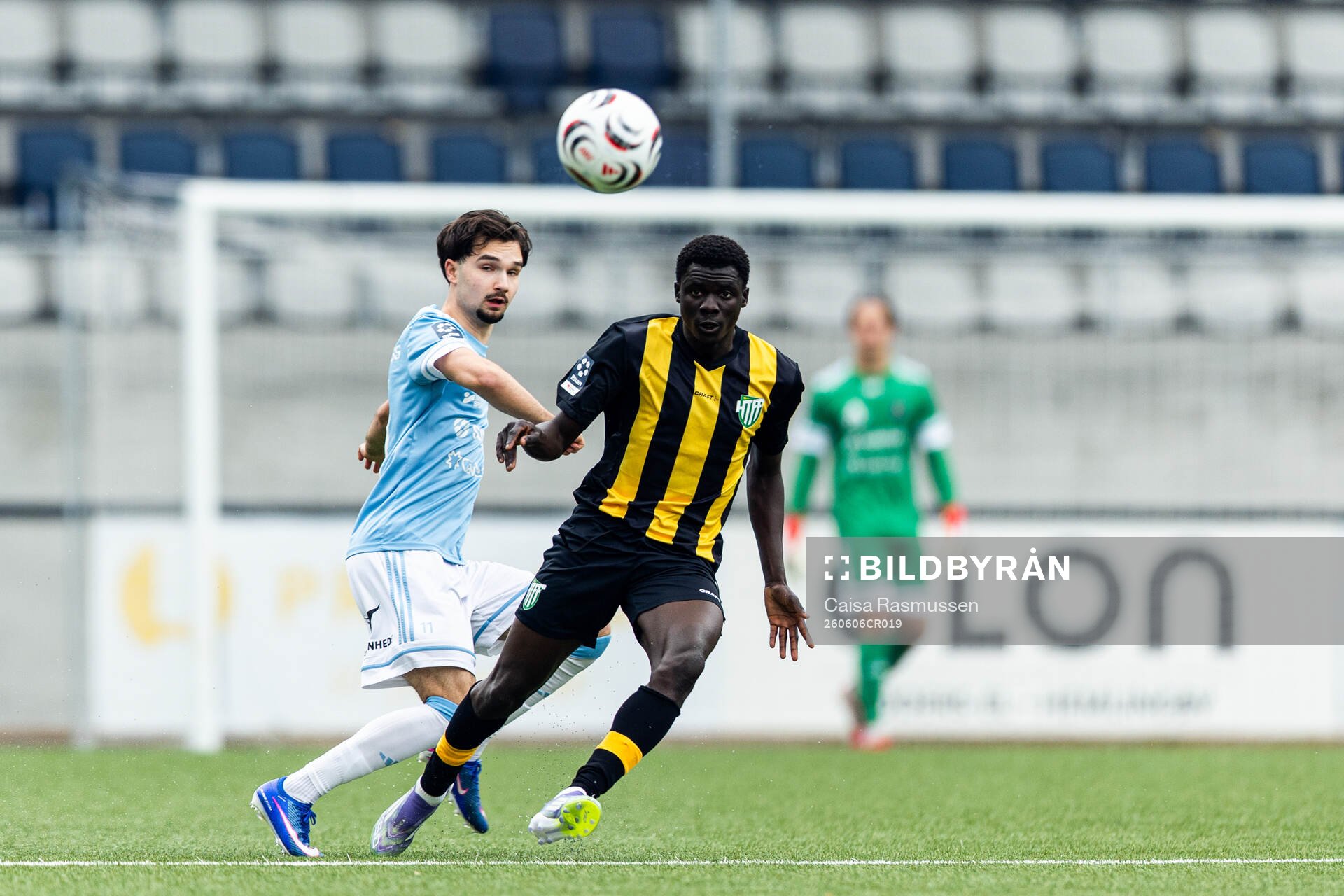 Gefles Lukas Vikgren och Hammarby TFFs Modou Lamin Darboe