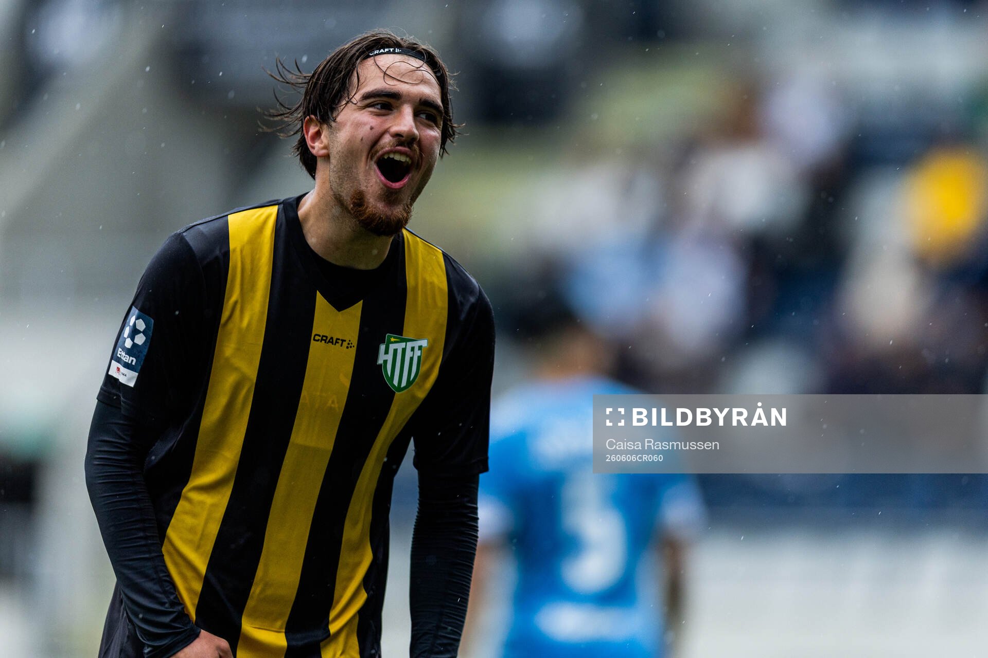 Hammarby TFFs Leart Krasniqi jublar