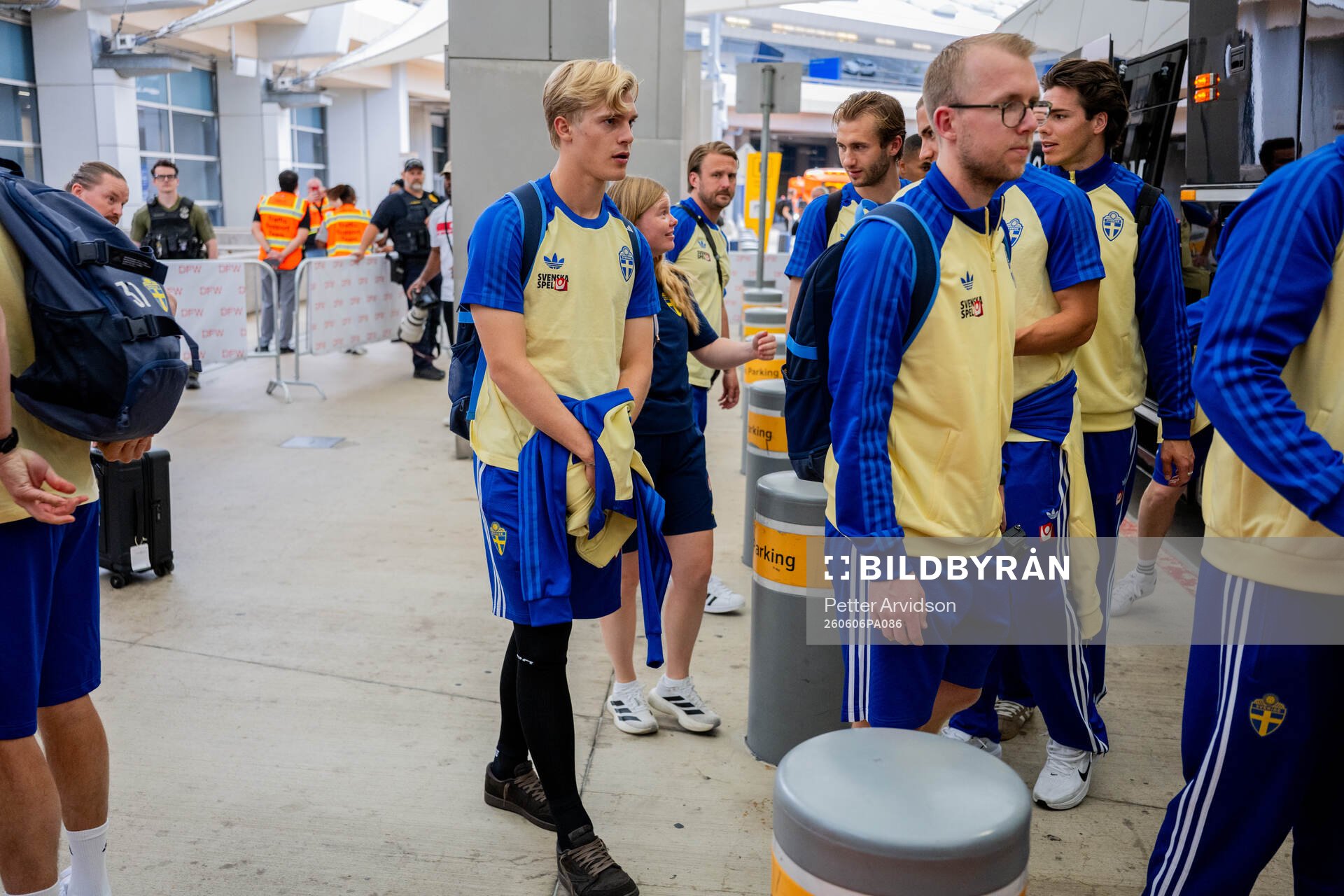 Lucas Bergvall of the Swedish national football team