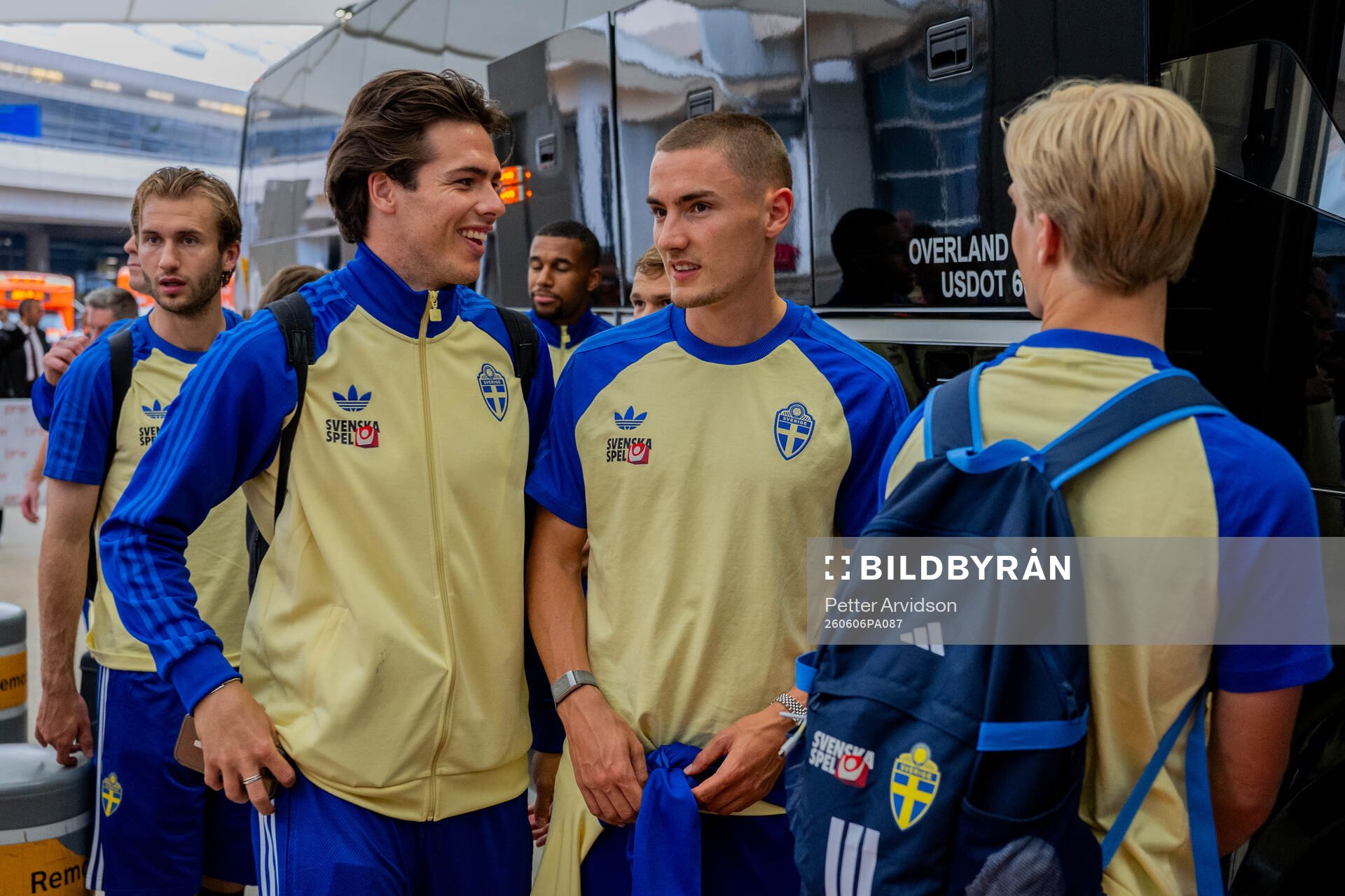 Goalkeeper Jacob Widell Zetterström and Gustaf Lagerbielke