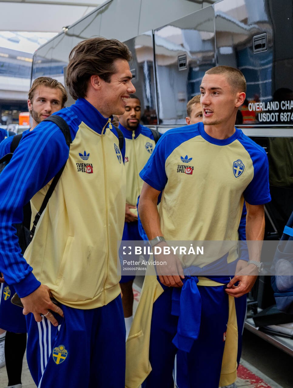 Goalkeeper Jacob Widell Zetterström and Gustaf Lagerbielke